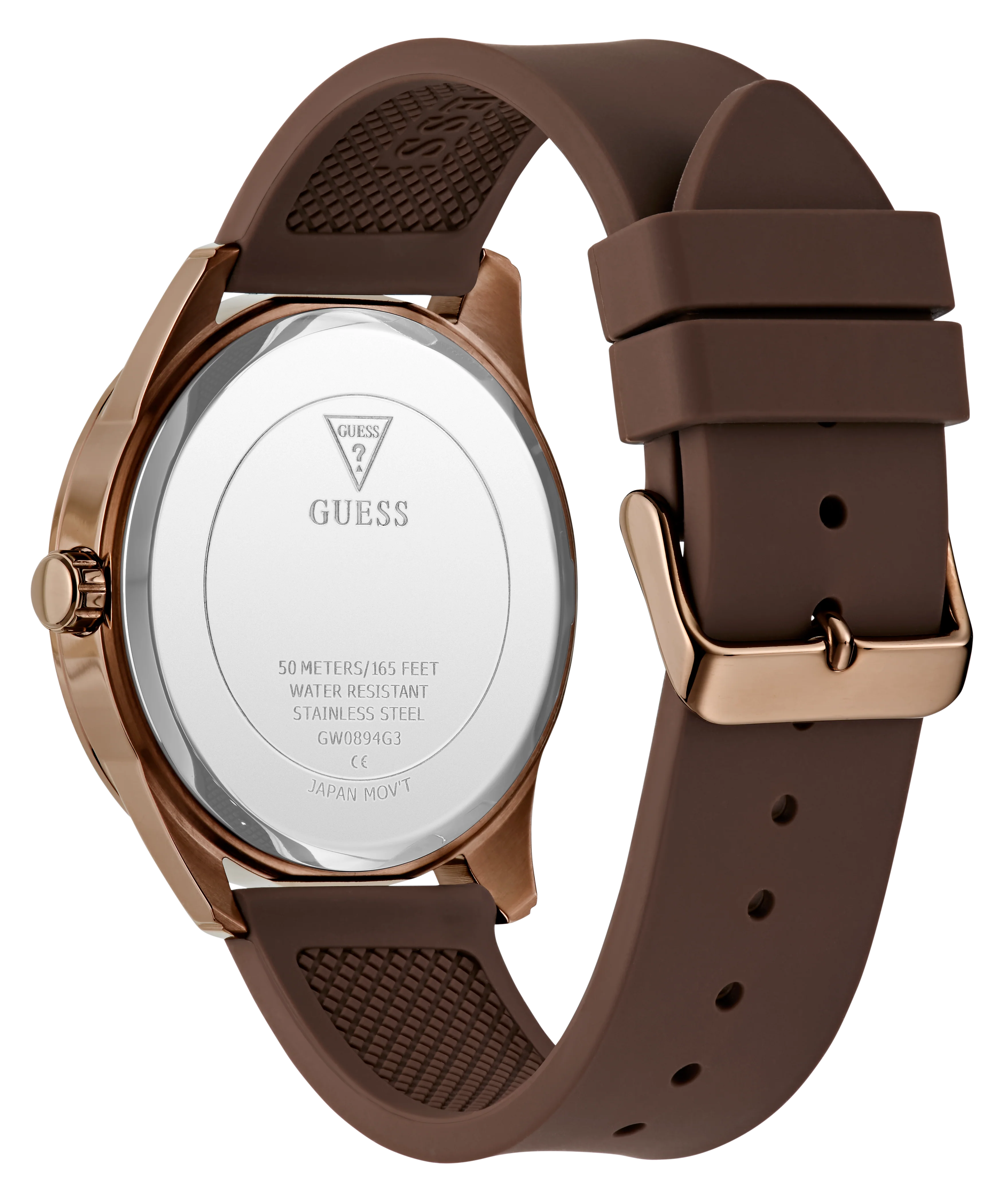 GUESS Mens Brown Coffee Analog Watch - Image 7