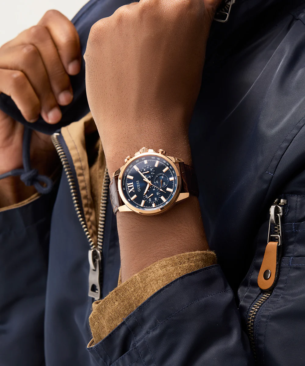 GUESS Mens Brown Multi-function Watch - Image 4