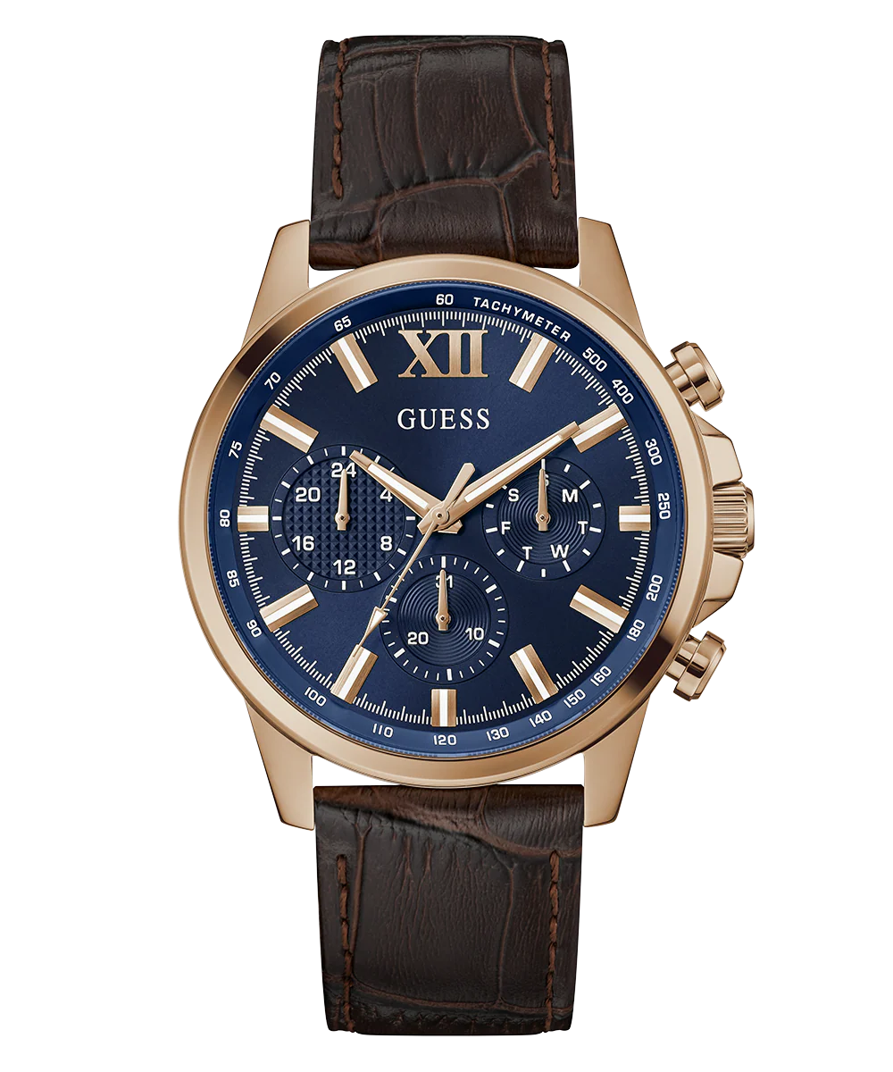 GUESS Mens Brown Multi-function Watch - Image 5