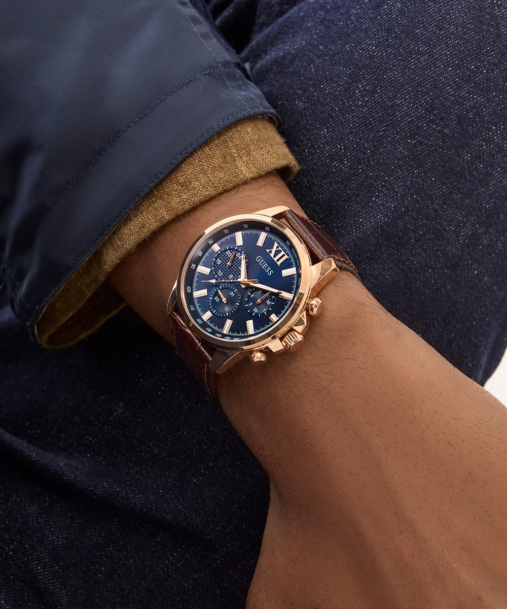 GUESS Mens Brown Multi-function Watch - Image 6