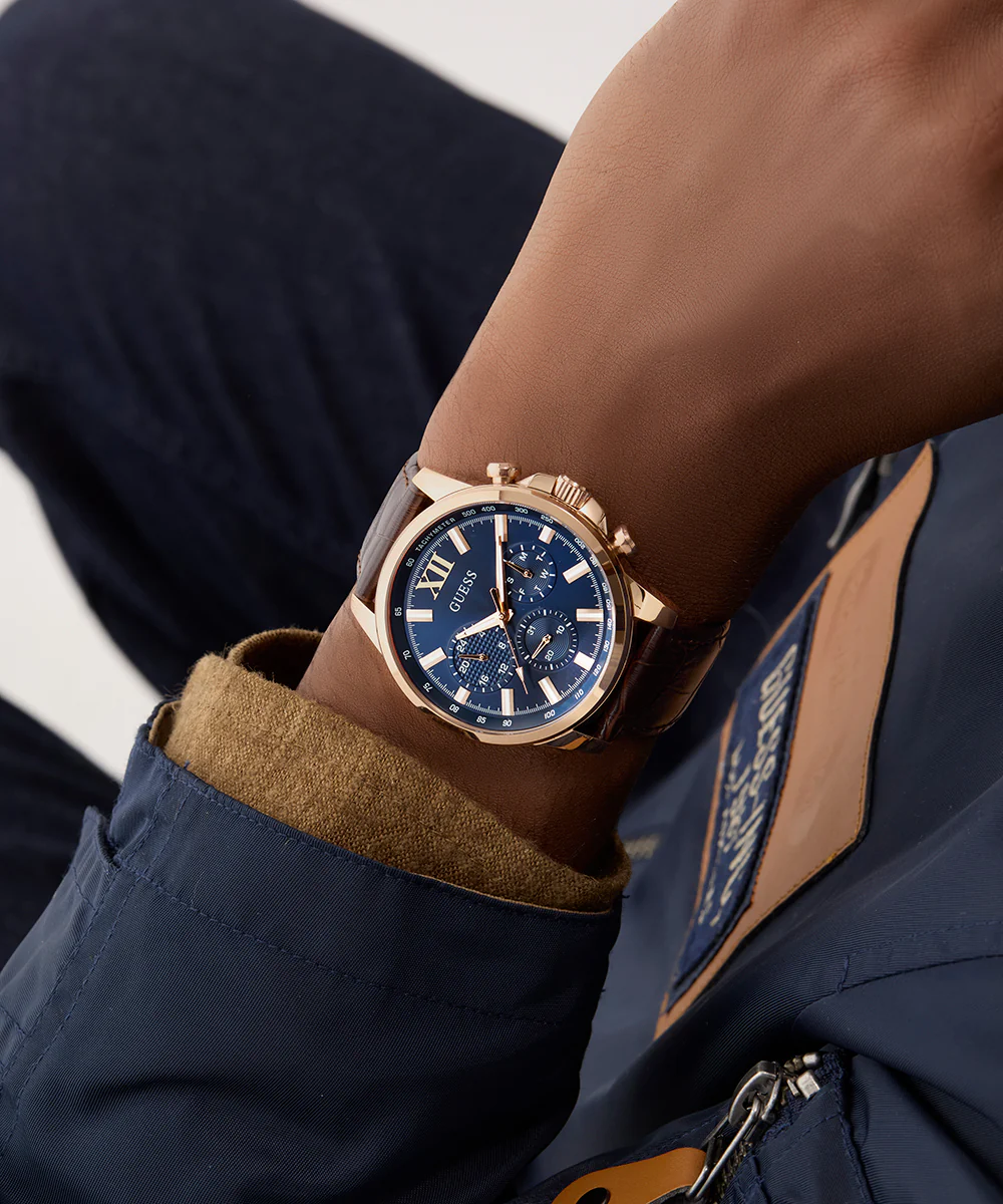 GUESS Mens Brown Multi-function Watch - Image 7