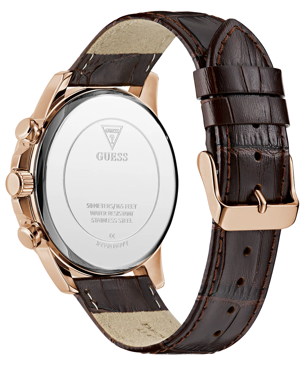 GUESS Mens Brown Multi-function Watch - Image 8
