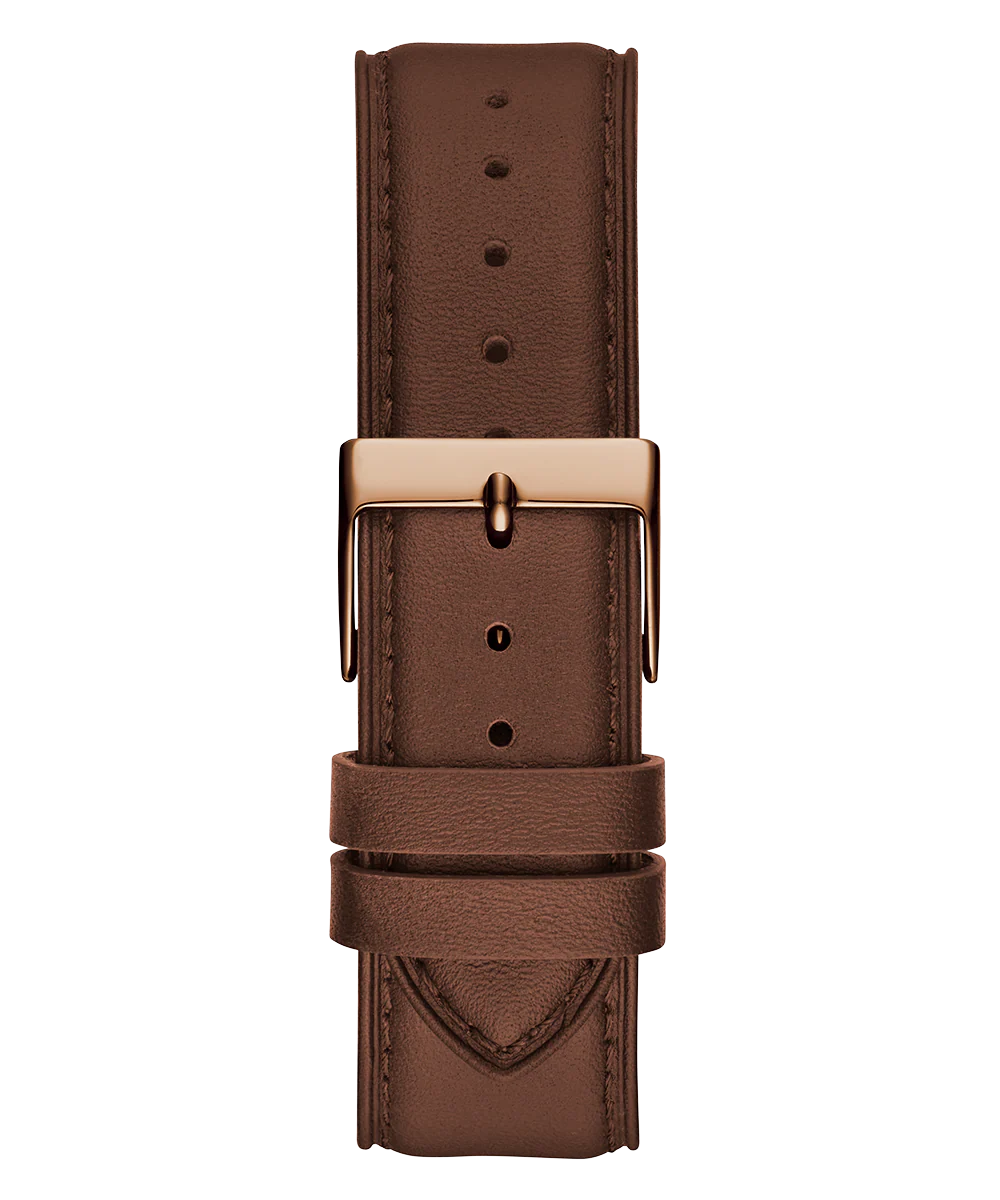 GUESS Mens Brown Rose Gold Tone Multi-function Watch - Image 7