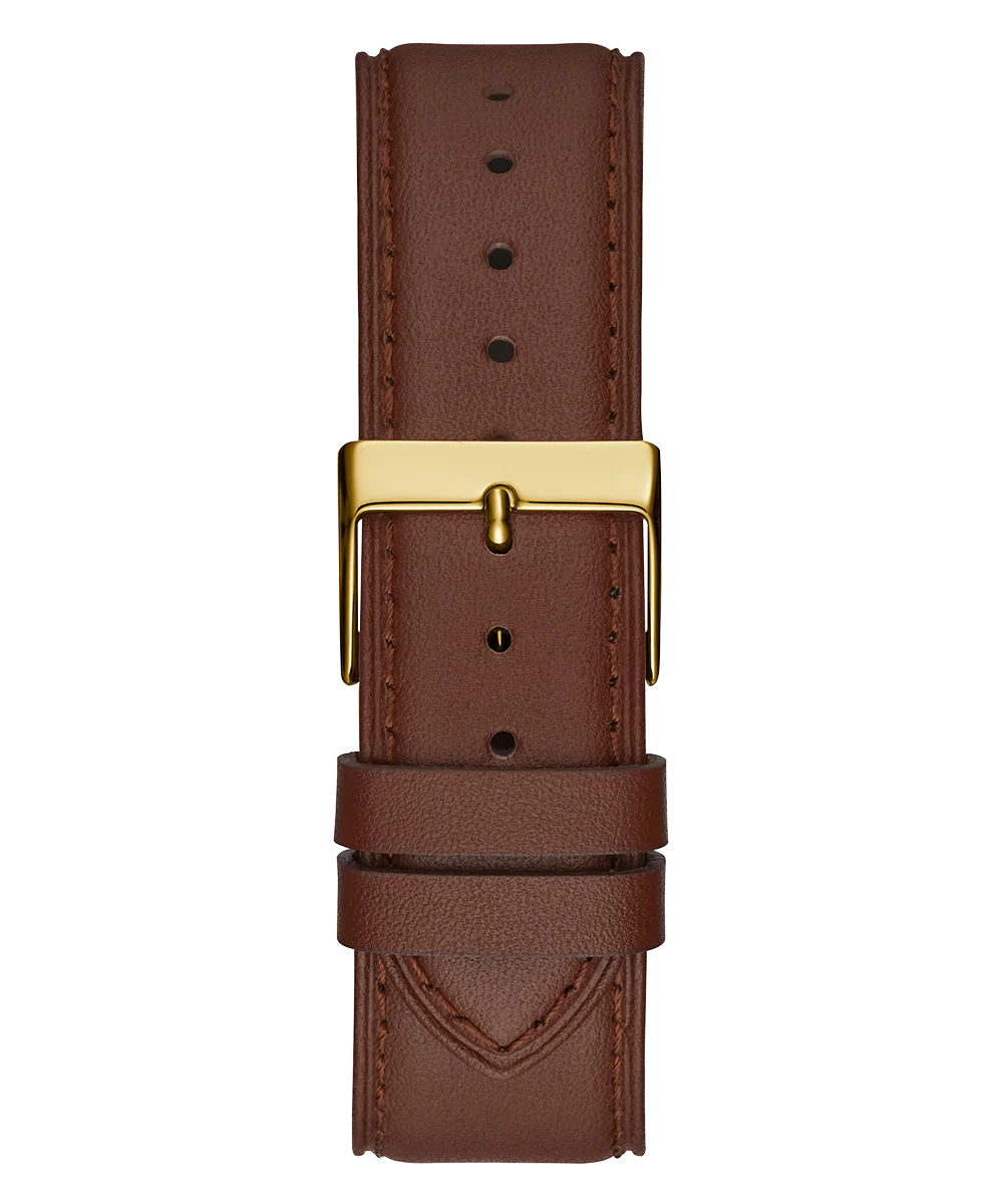 GUESS Mens Chocolate Brown Gold Tone Multi-function Watch - Image 3