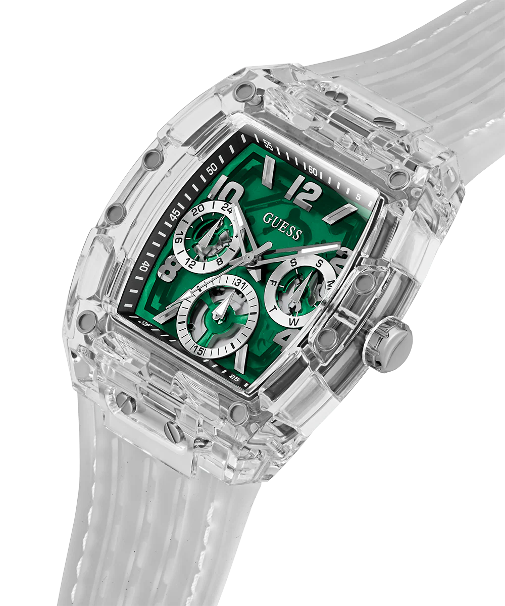 GUESS Mens Clear Multi-function Watch - Image 2