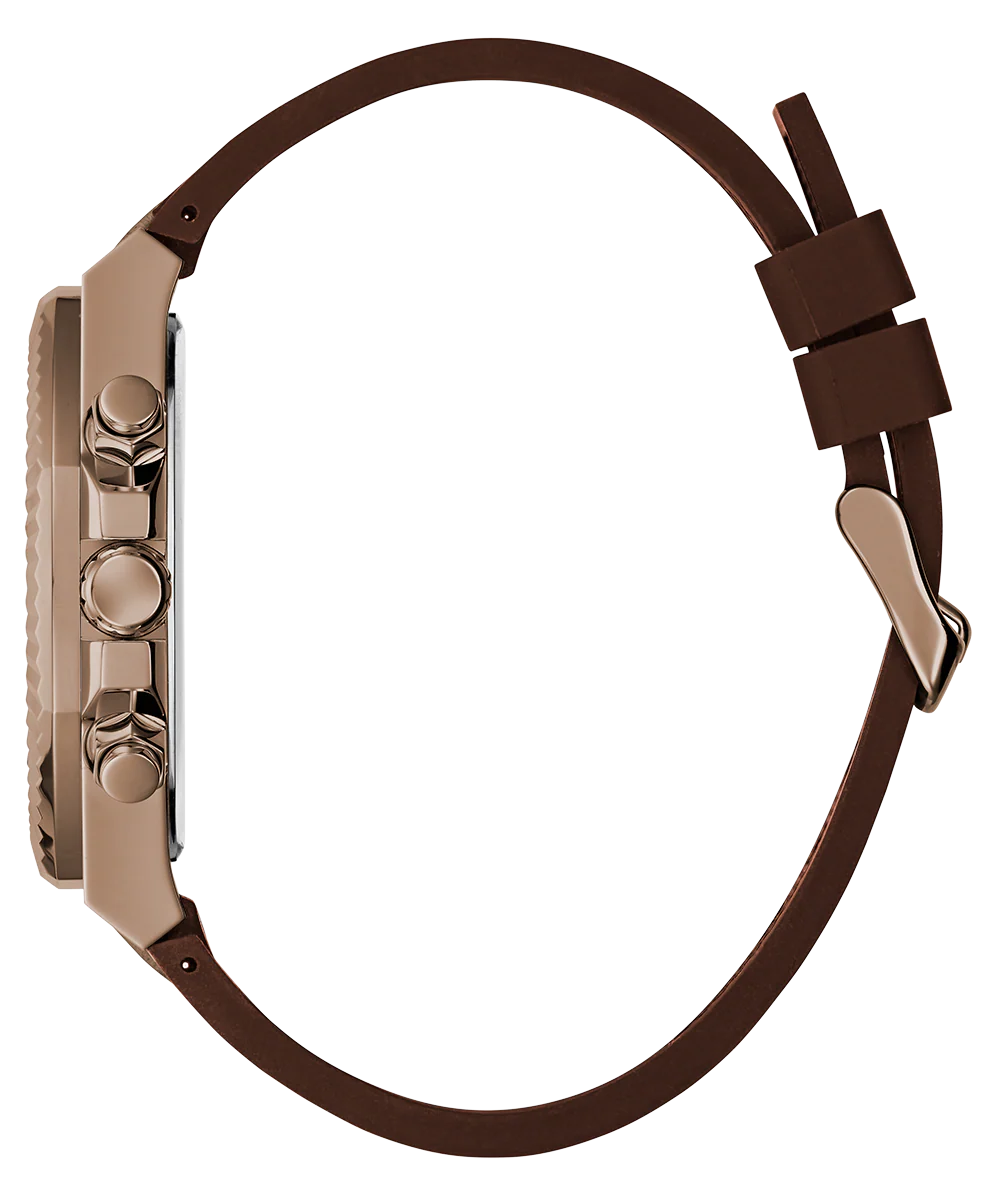 GUESS Mens Equity Brown Coffee Multi-function Watch - Image 8