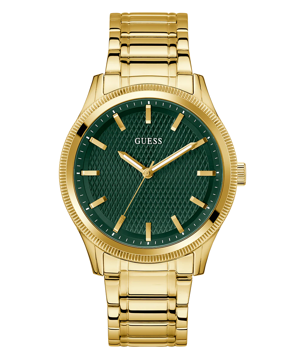 GUESS Mens Gold Tone Analog Watch - Image 5