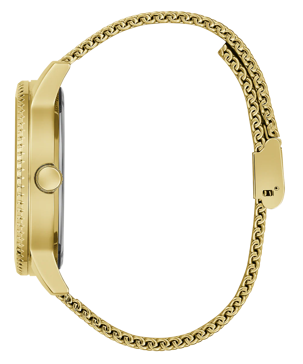 GUESS Mens Gold Tone Analog Watch - Image 7