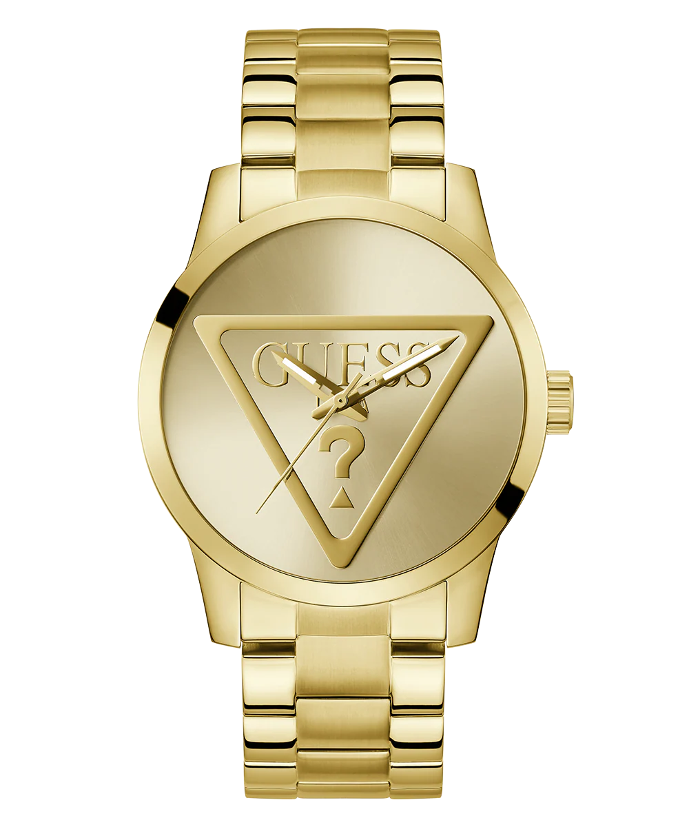 GUESS Mens Gold Tone Analog Watch - Image 5