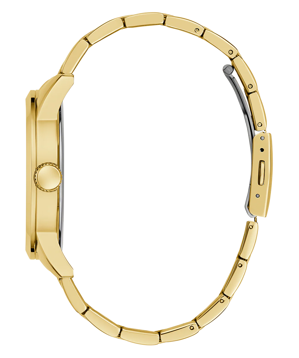 GUESS Mens Gold Tone Analog Watch - Image 7