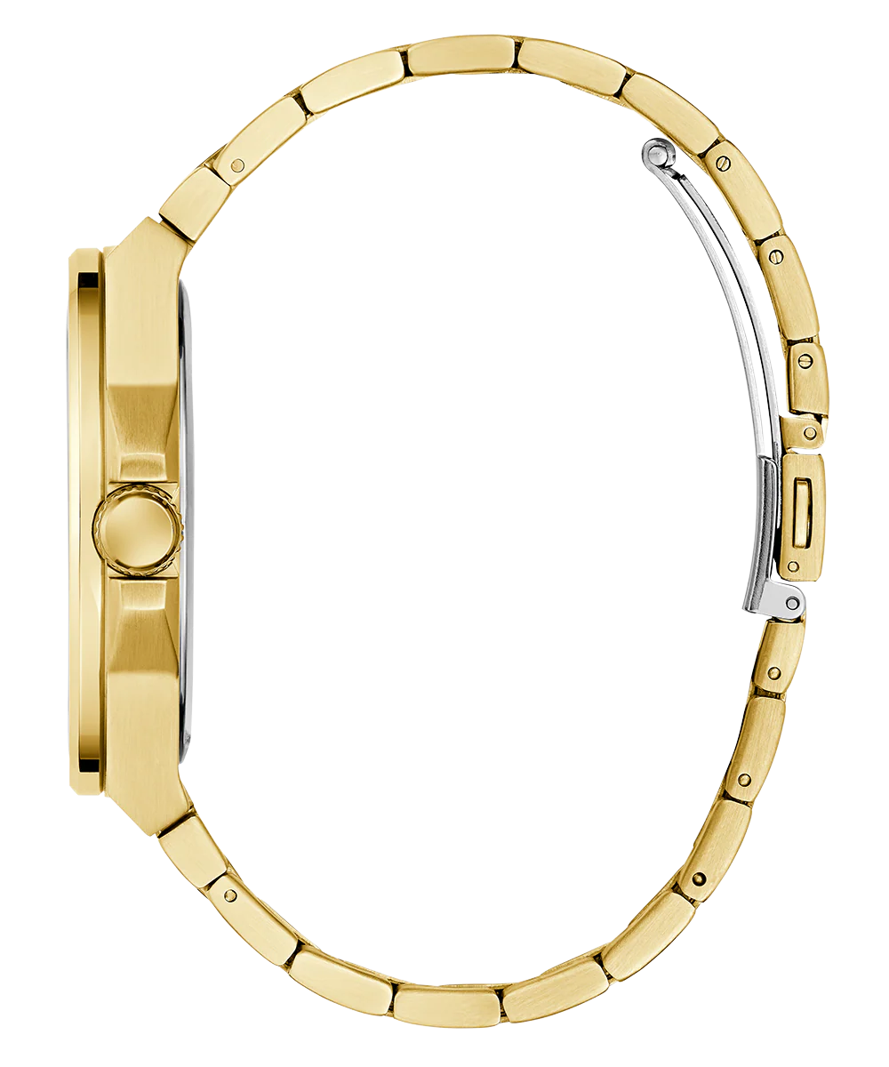 GUESS Mens Gold Tone Analog Watch - Image 7
