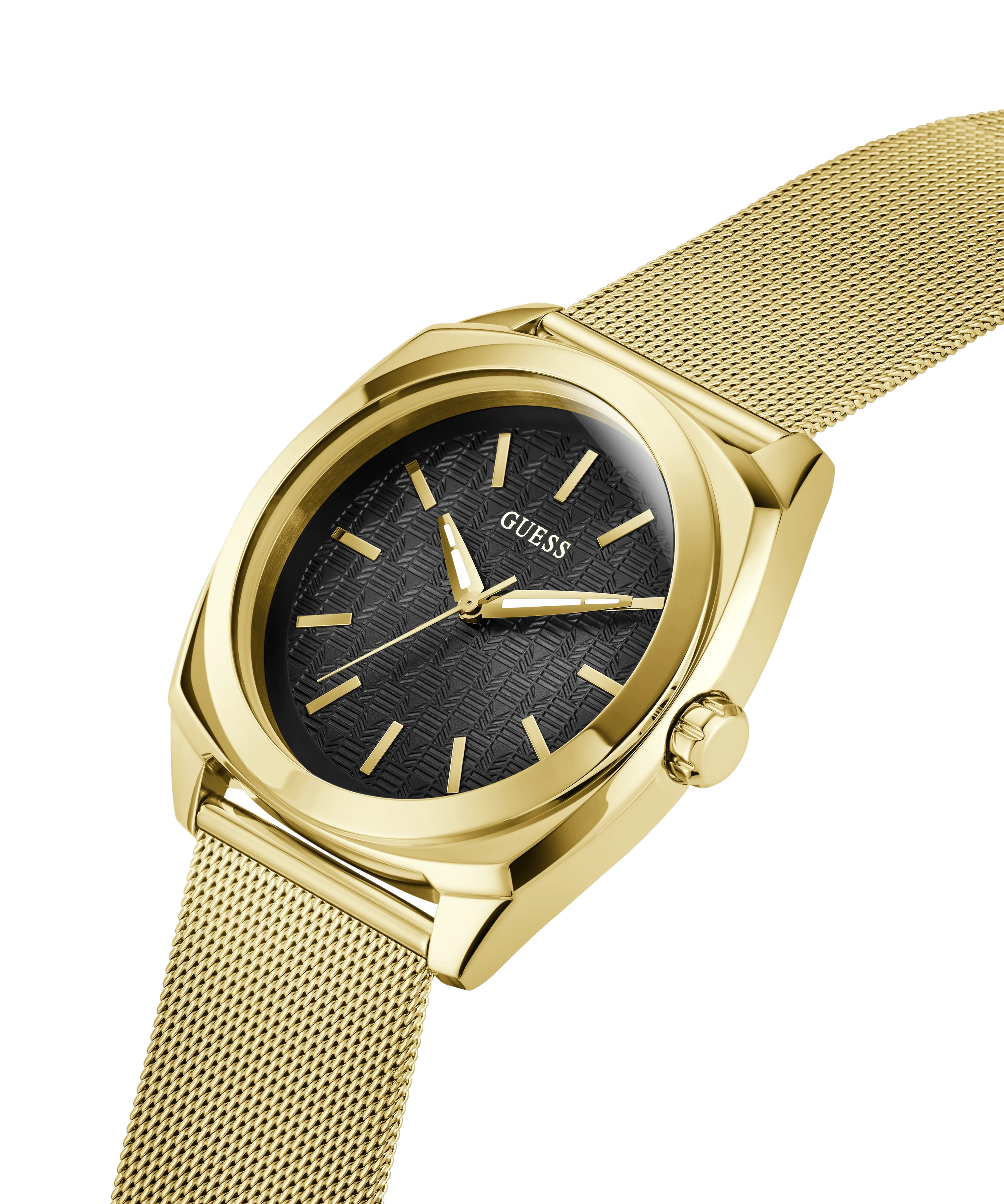 GUESS Mens Gold Tone Analog Watch - Image 2