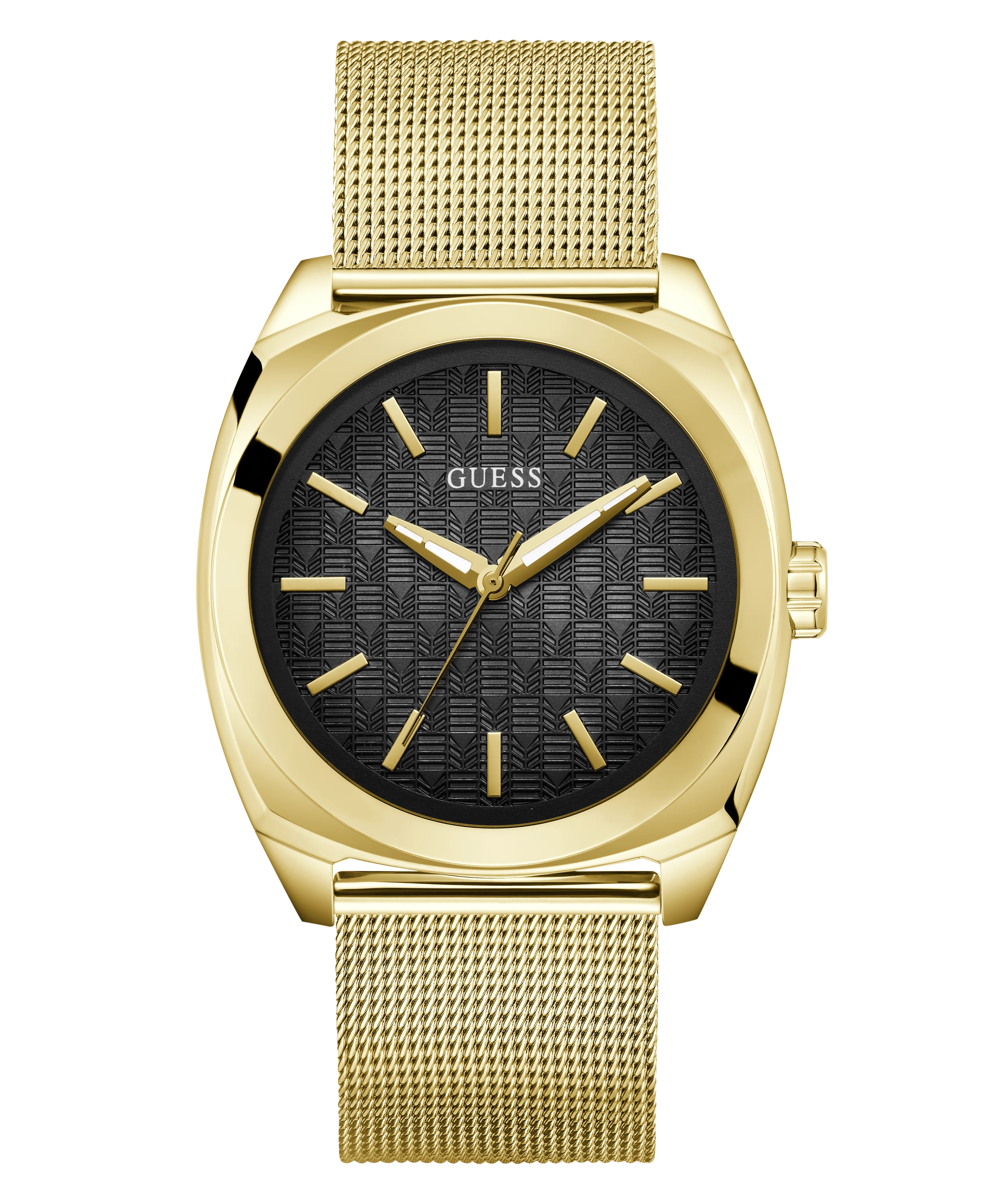 GUESS Mens Gold Tone Analog Watch - Image 4