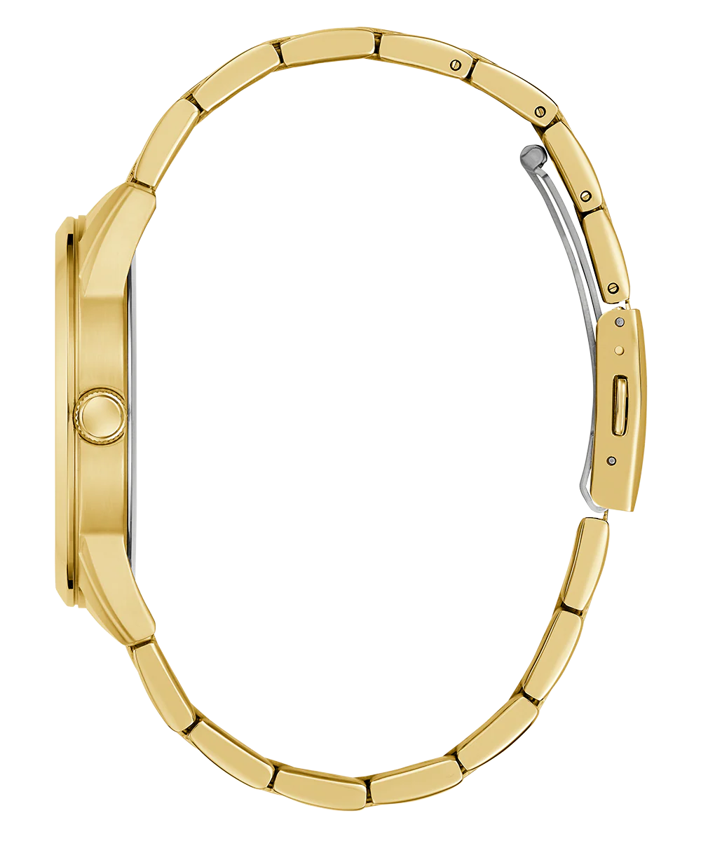 GUESS Mens Gold Tone Analog Watch - Image 7