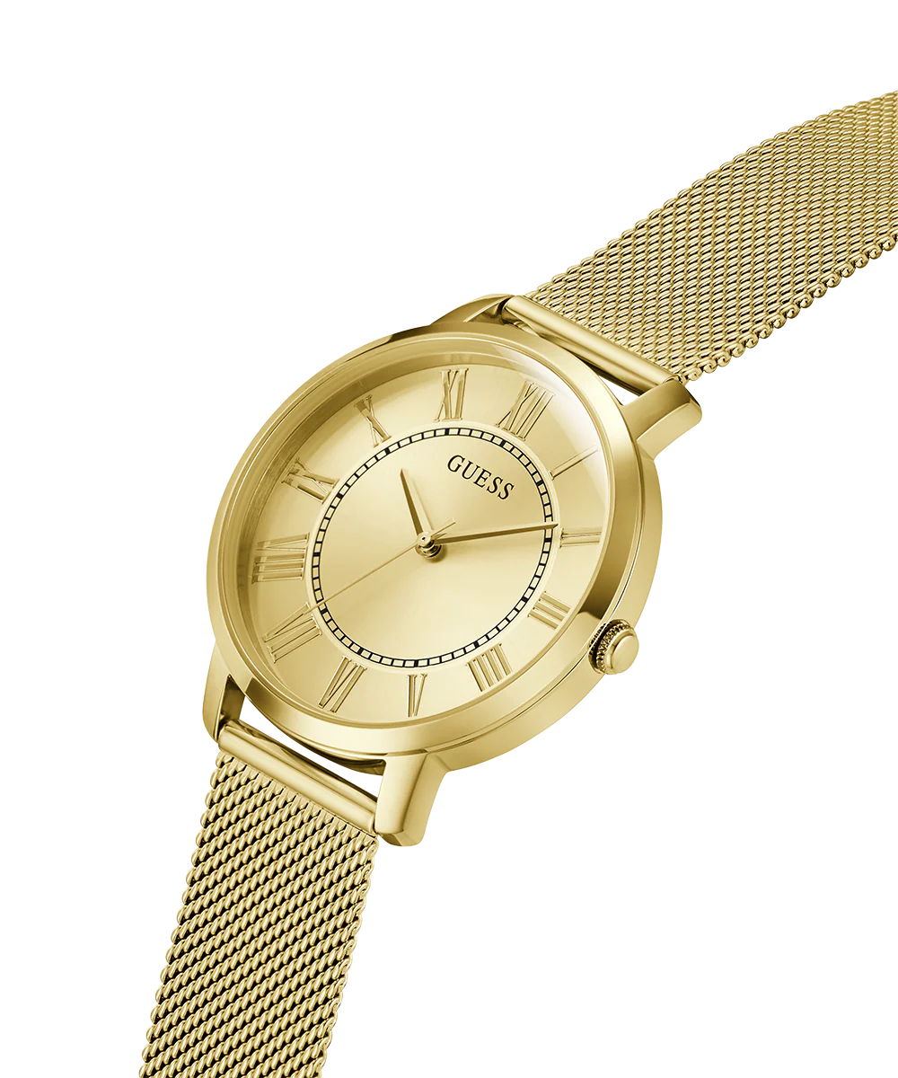 GUESS Mens Gold Tone Analog Watch - Image 2
