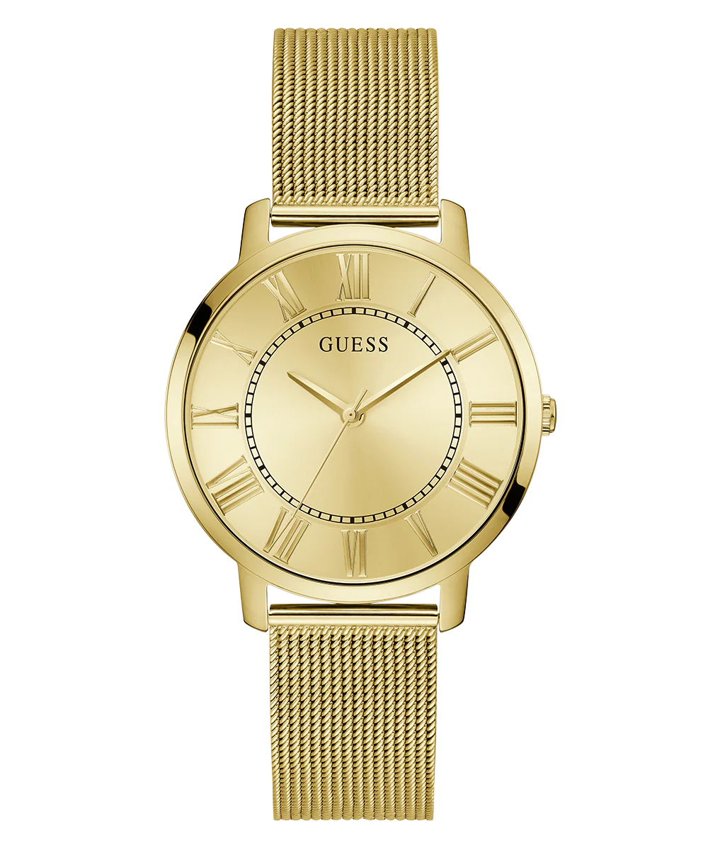 GUESS Mens Gold Tone Analog Watch - Image 4