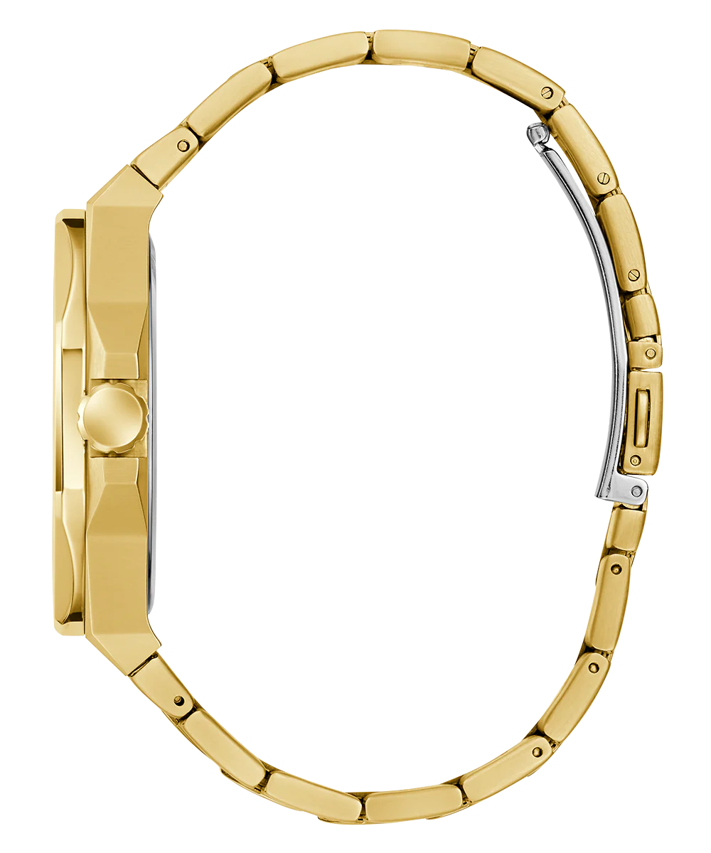 GUESS Mens Gold Tone Analog Watch - Image 9