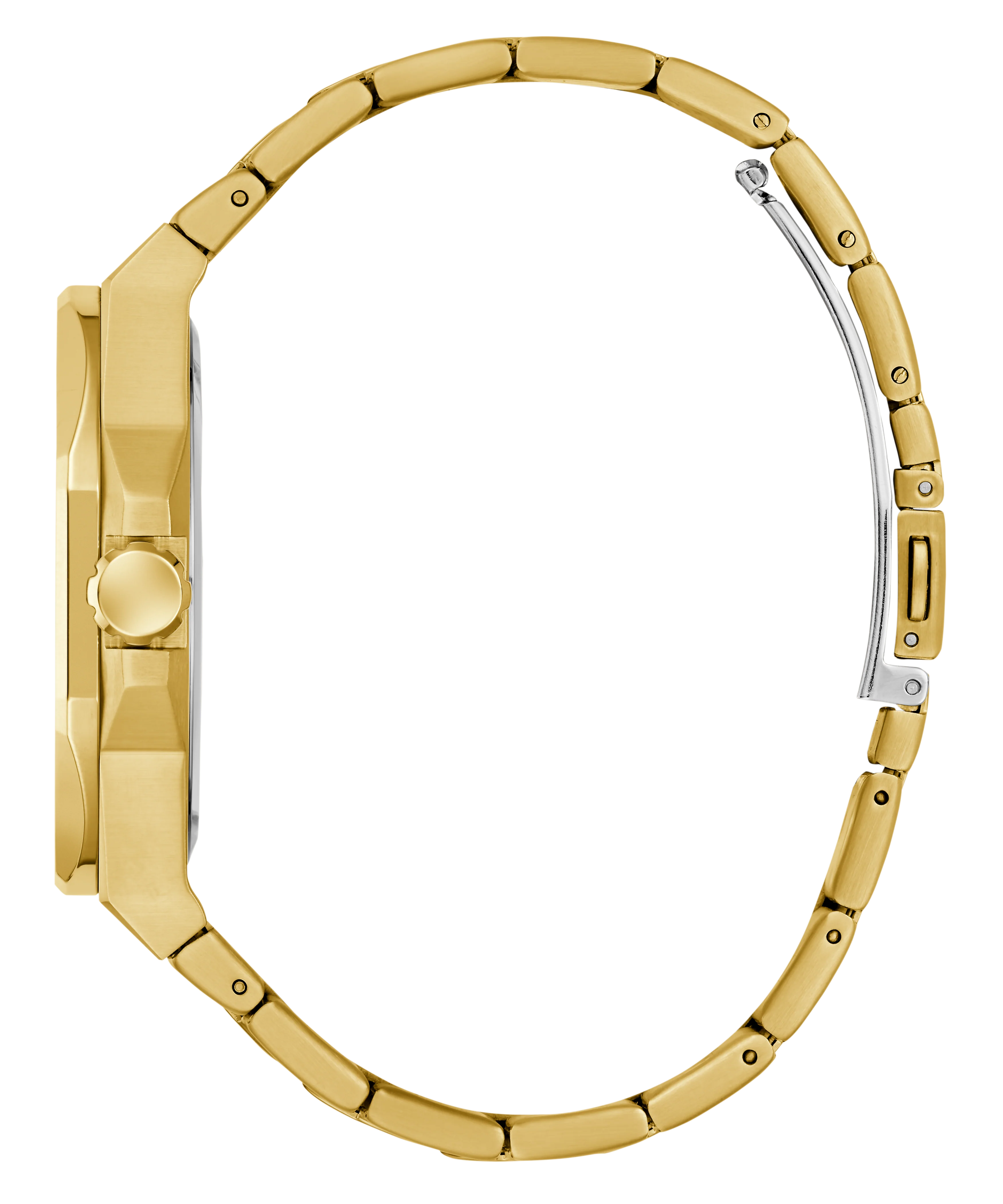 GUESS Mens Gold Tone Analog Watch - Image 5