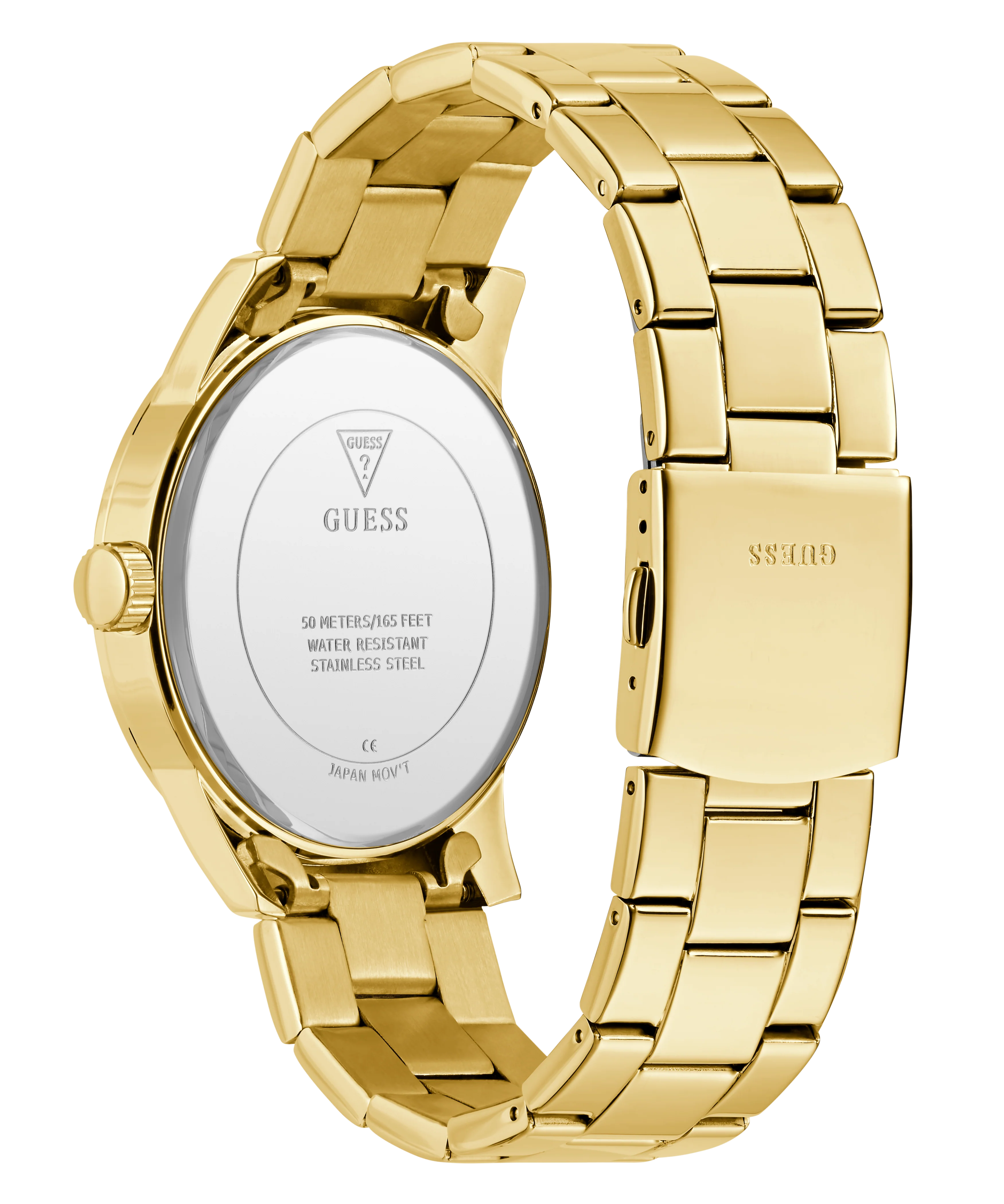 GUESS Mens Gold Tone Analog Watch - Image 8