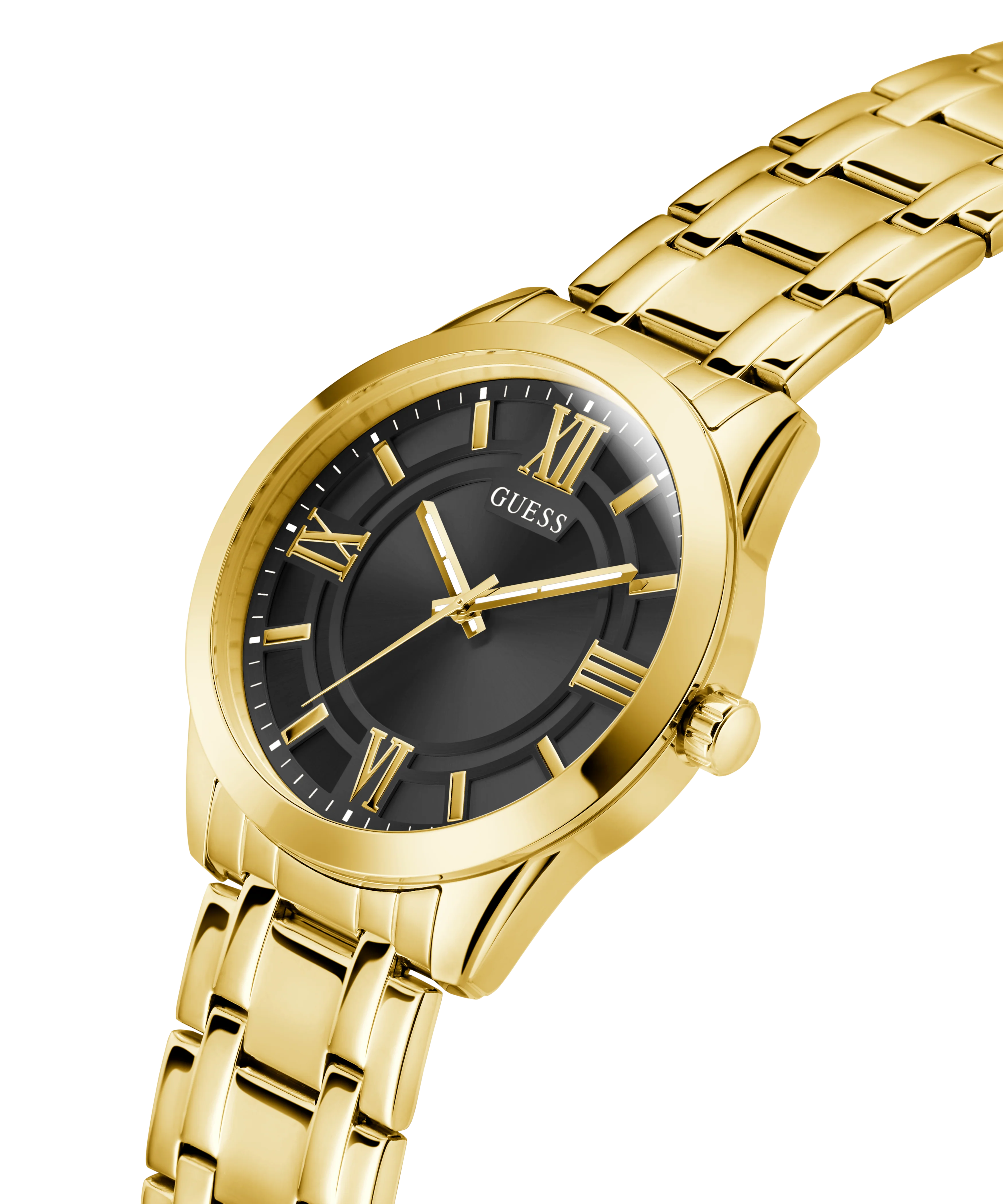 GUESS Mens Gold Tone Analog Watch - Image 2