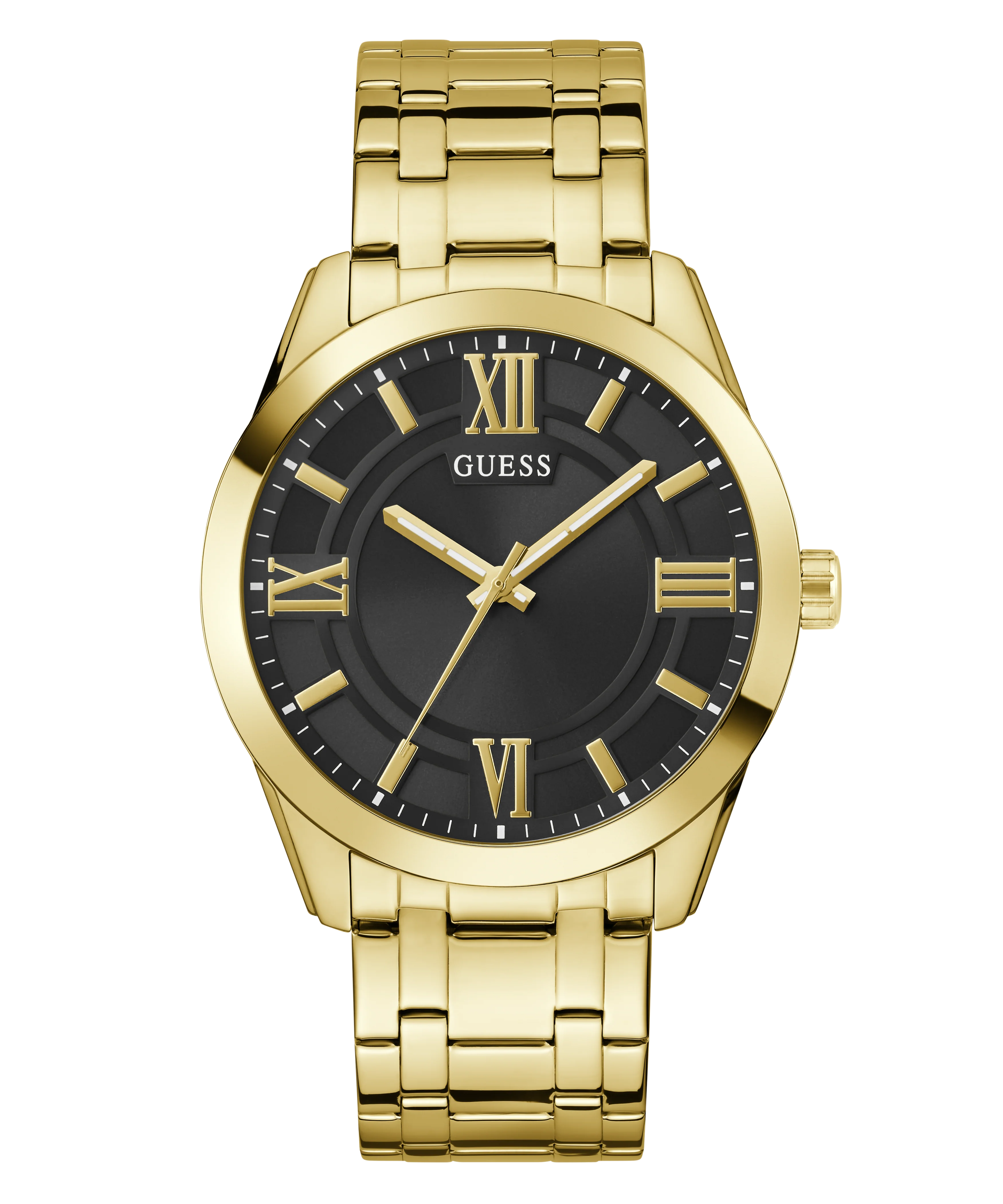 GUESS Mens Gold Tone Analog Watch - Image 4