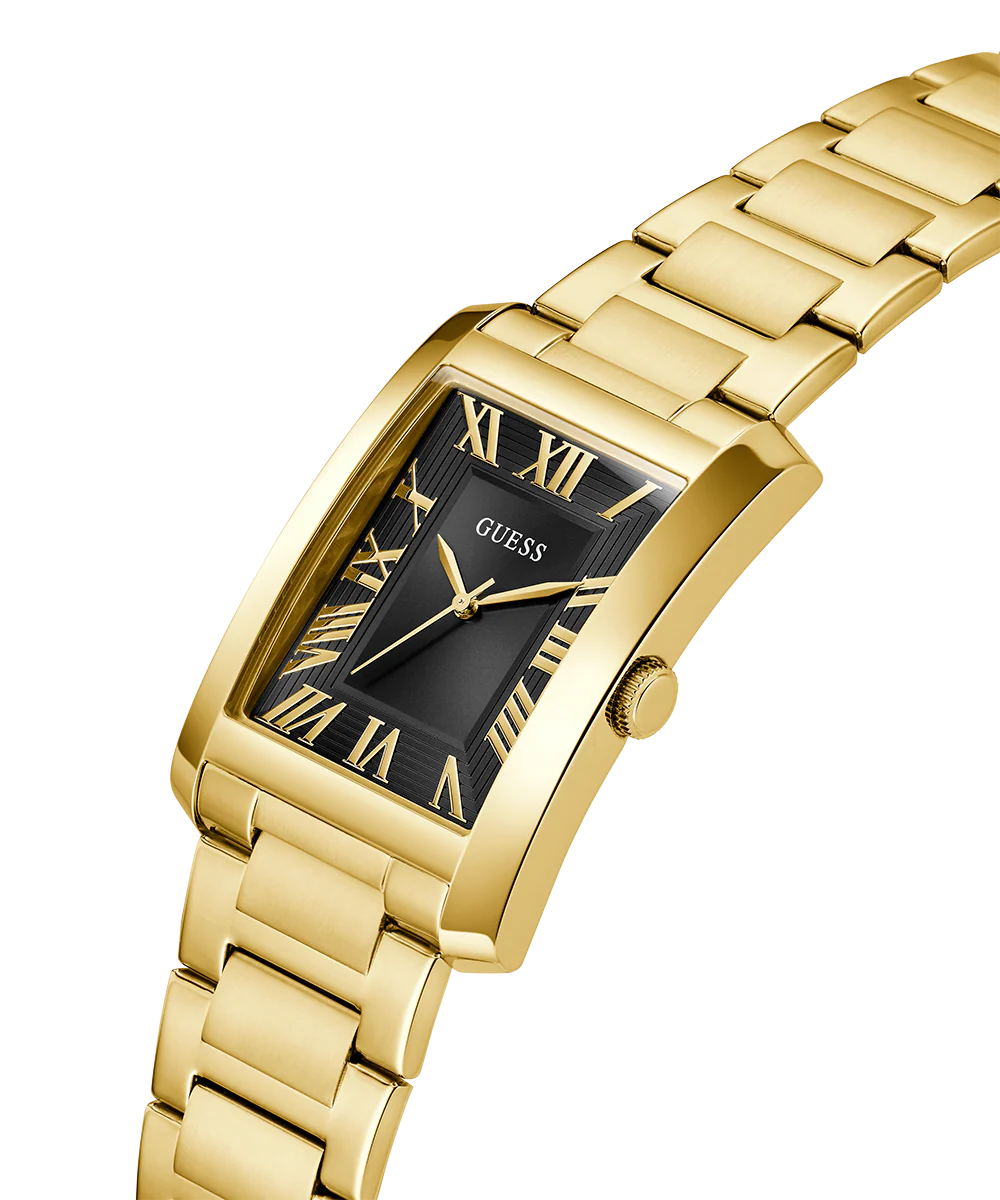 GUESS Mens Gold Tone Analog Watch - Image 2
