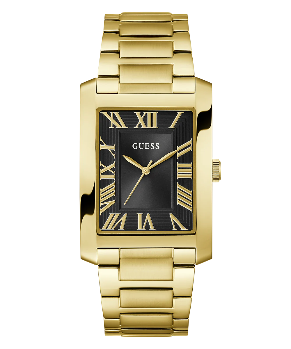 GUESS Mens Gold Tone Analog Watch - Image 4