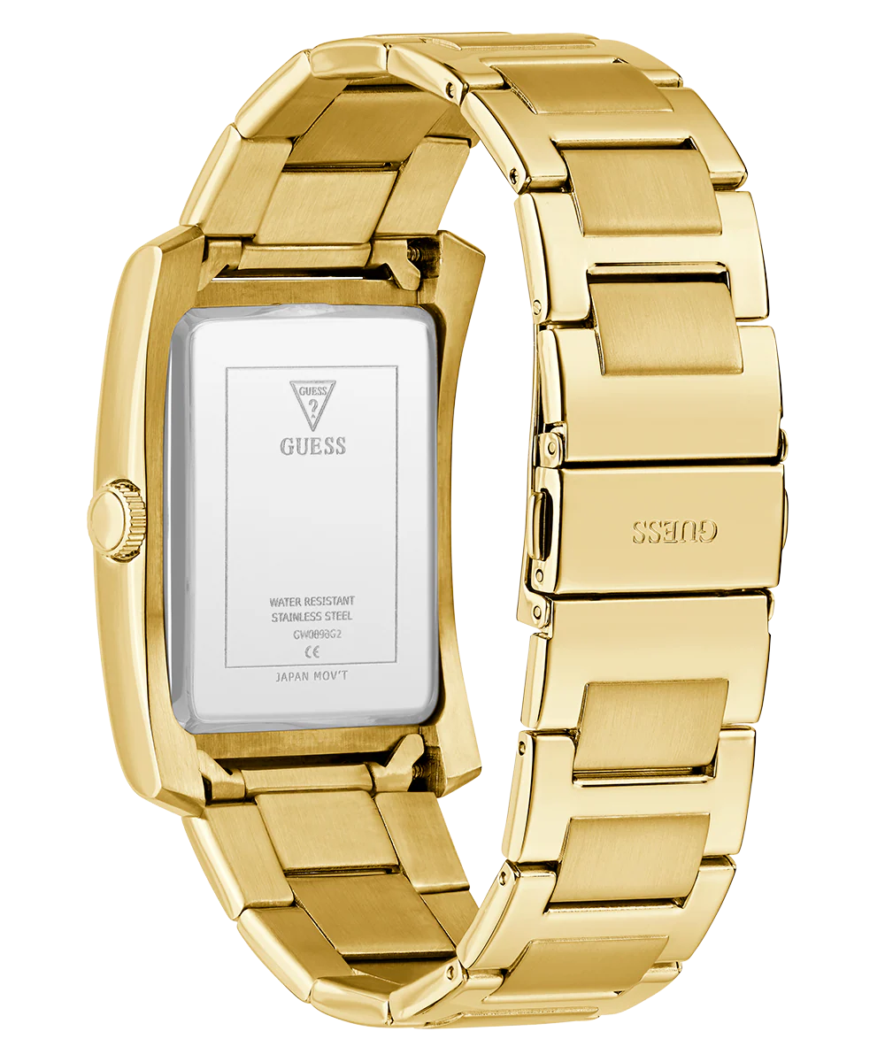 GUESS Mens Gold Tone Analog Watch - Image 7