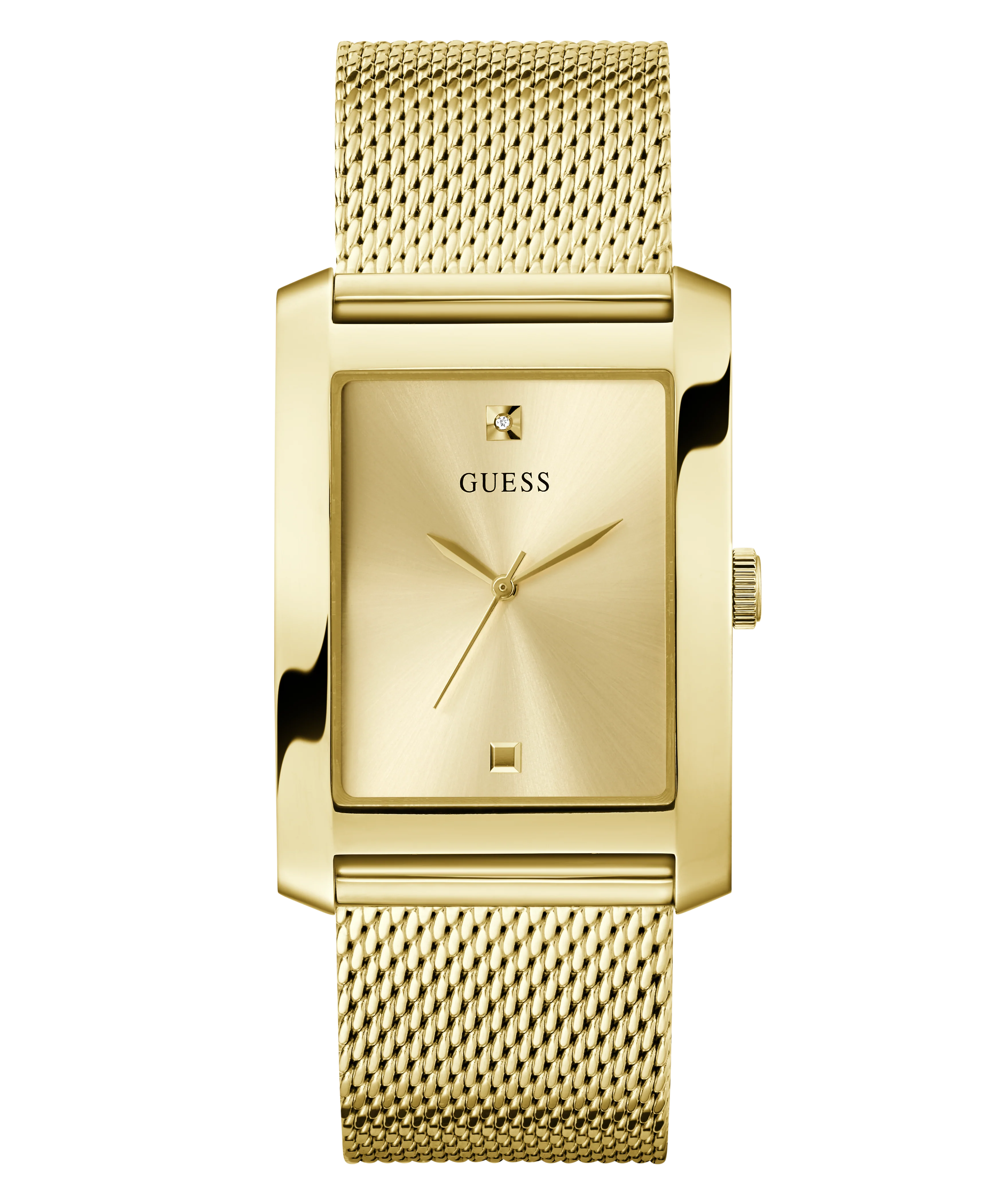 GUESS Mens Gold Tone Analog Watch - Image 4