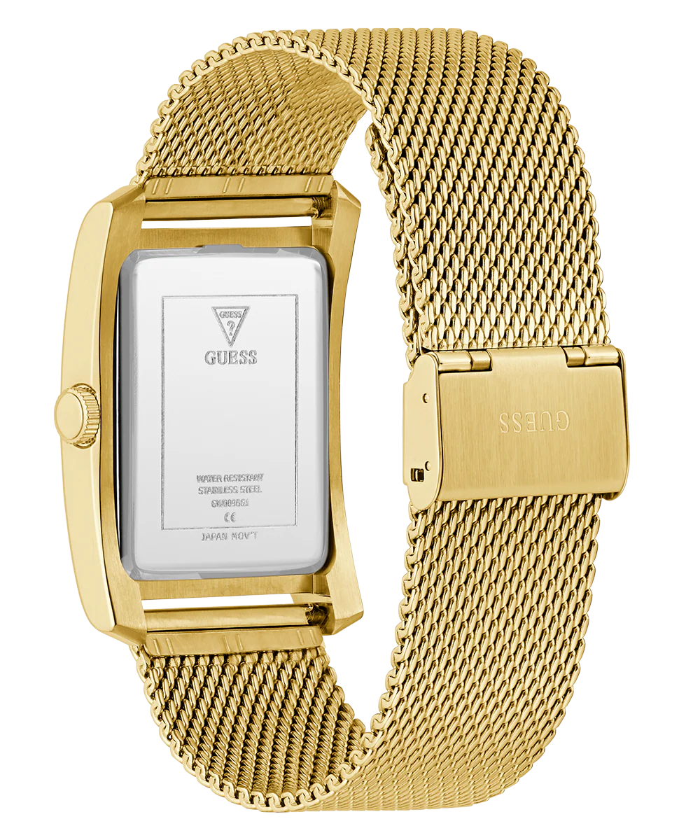 GUESS Mens Gold Tone Analog Watch - Image 7