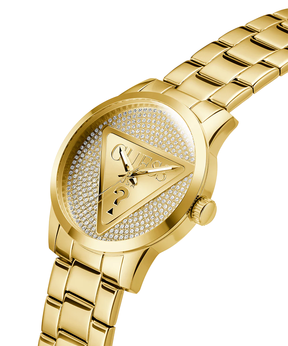 GUESS Mens Gold Tone Analog Watch - Image 2