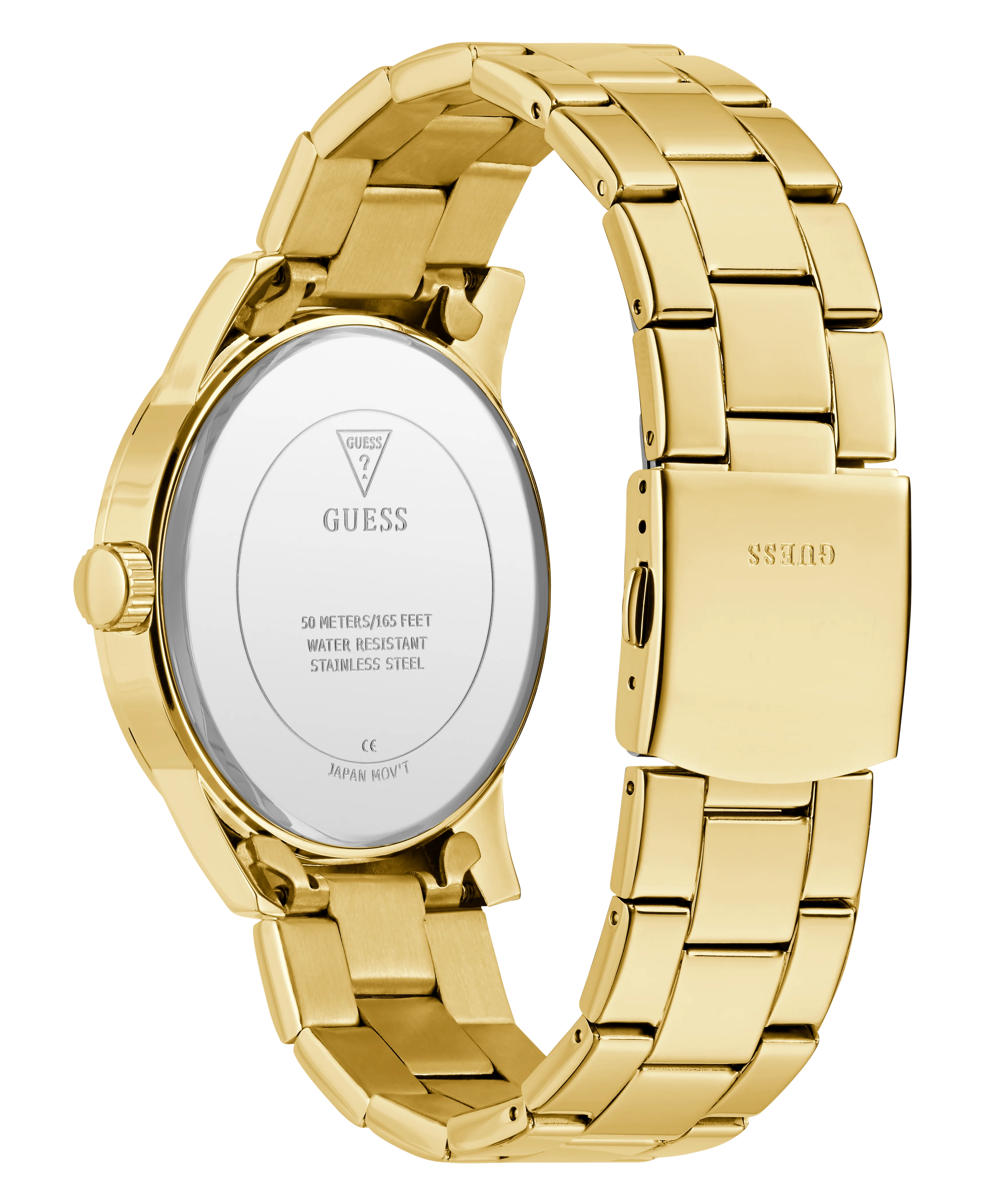 GUESS Mens Gold Tone Analog Watch - Image 7
