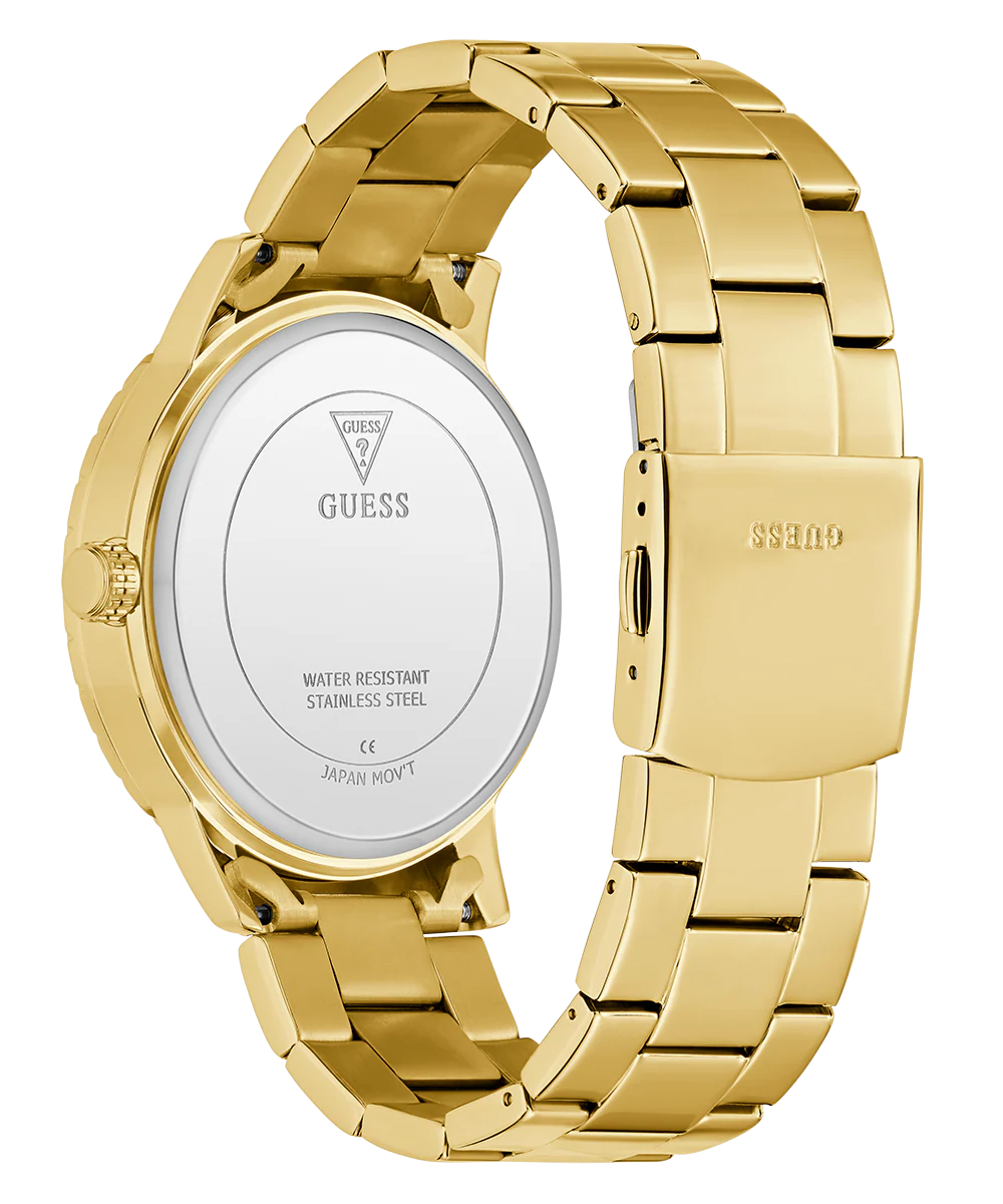 GUESS Mens Gold Tone Analog Watch - Image 7