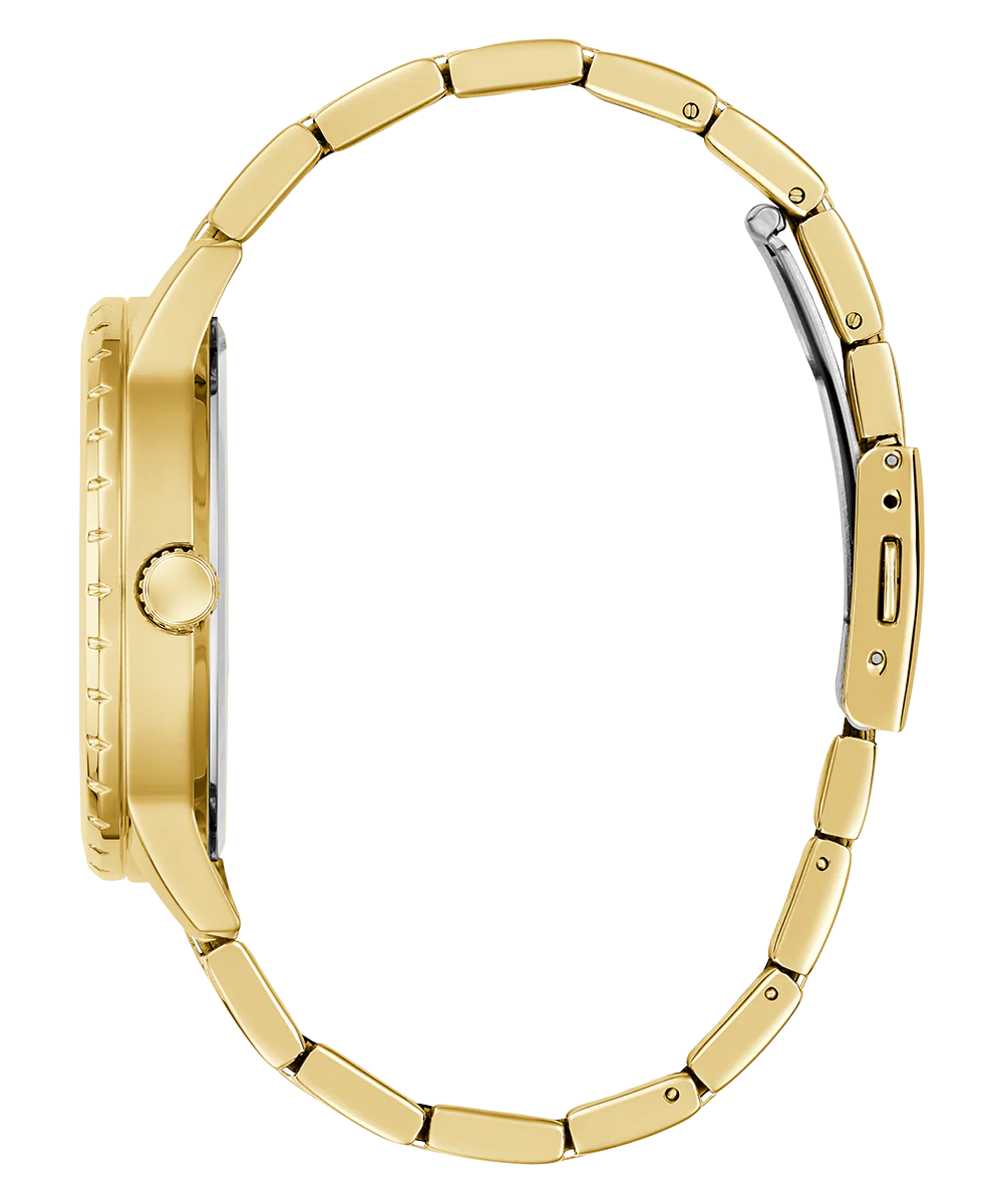 GUESS Mens Gold Tone Analog Watch - Image 8