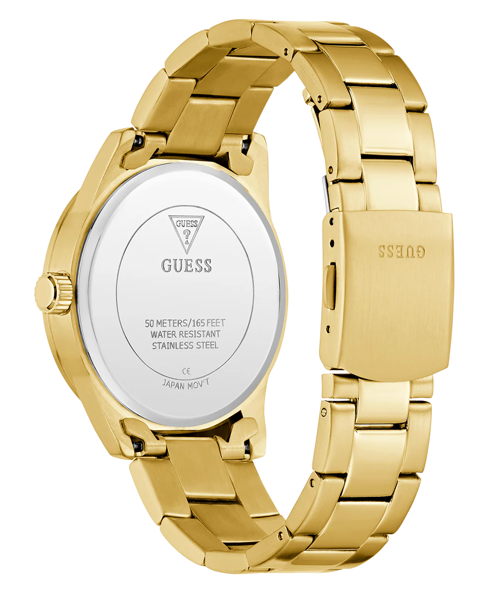 GUESS Mens Gold Tone Analog Watch - Image 7