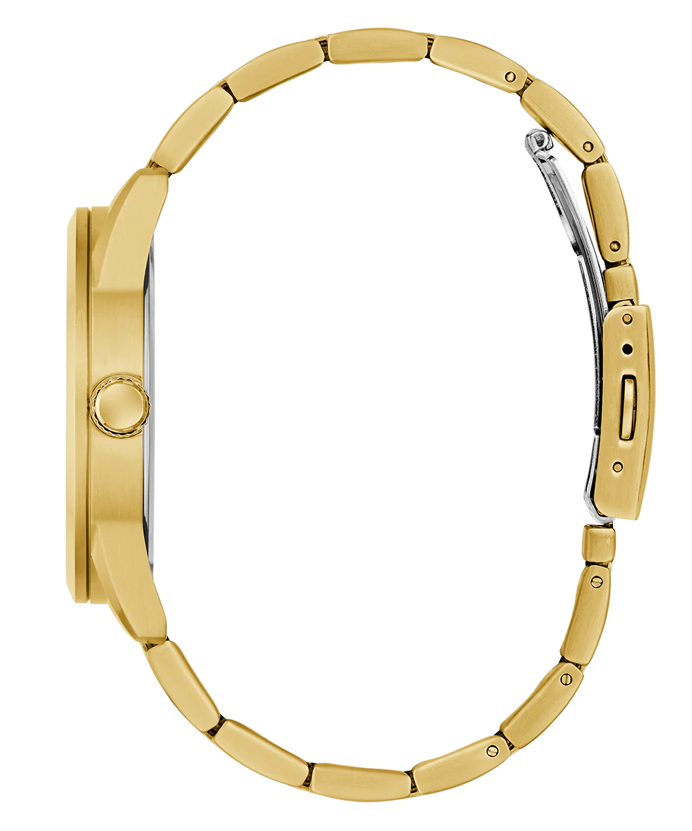 GUESS Mens Gold Tone Analog Watch - Image 8