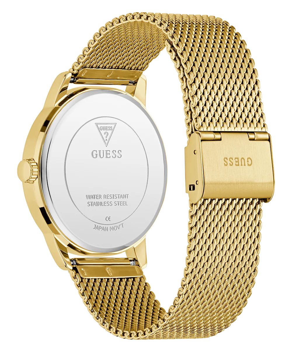 GUESS Mens Gold Tone Analog Watch - Image 7