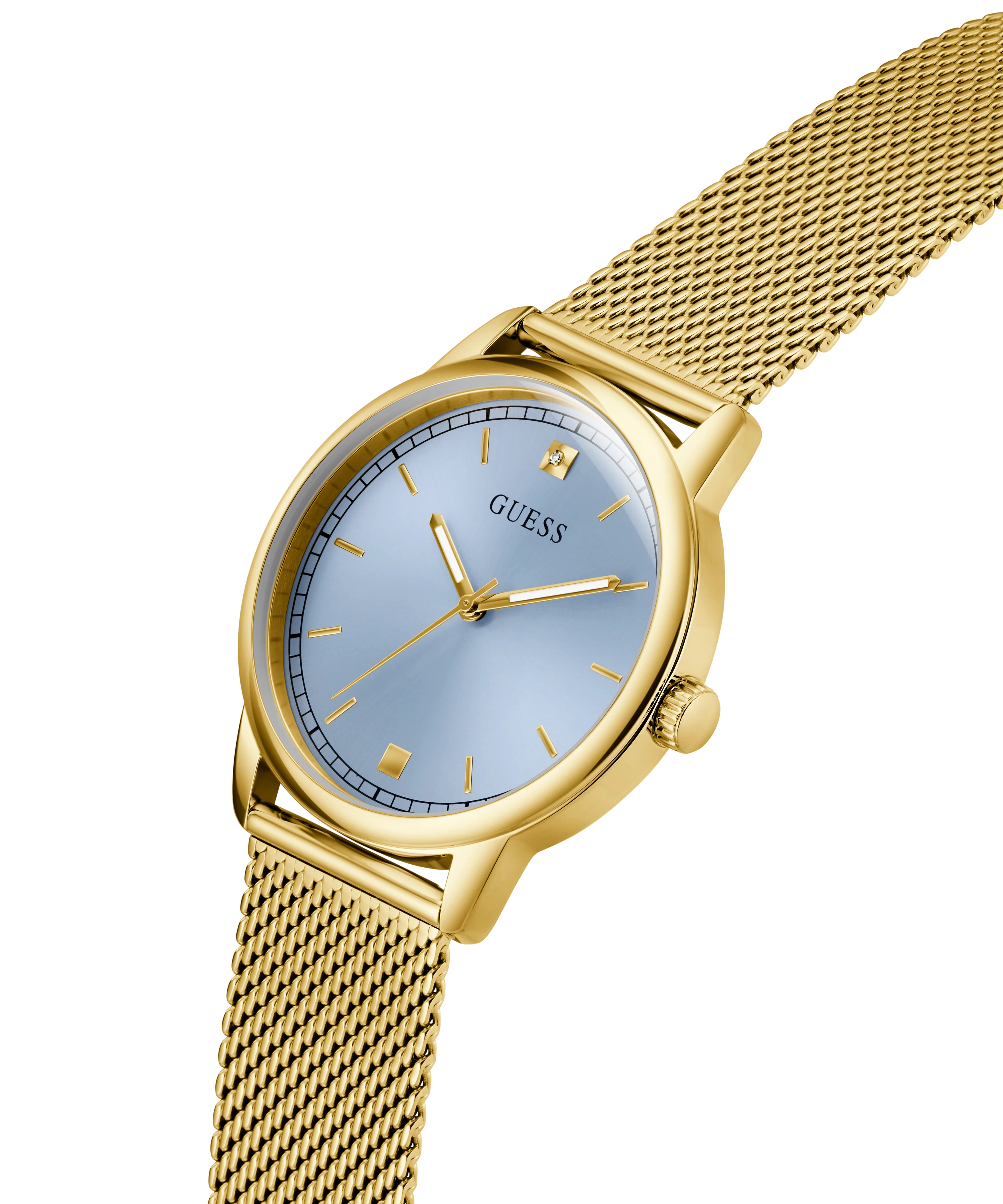 GUESS Mens Gold Tone Analog Watch - Image 2