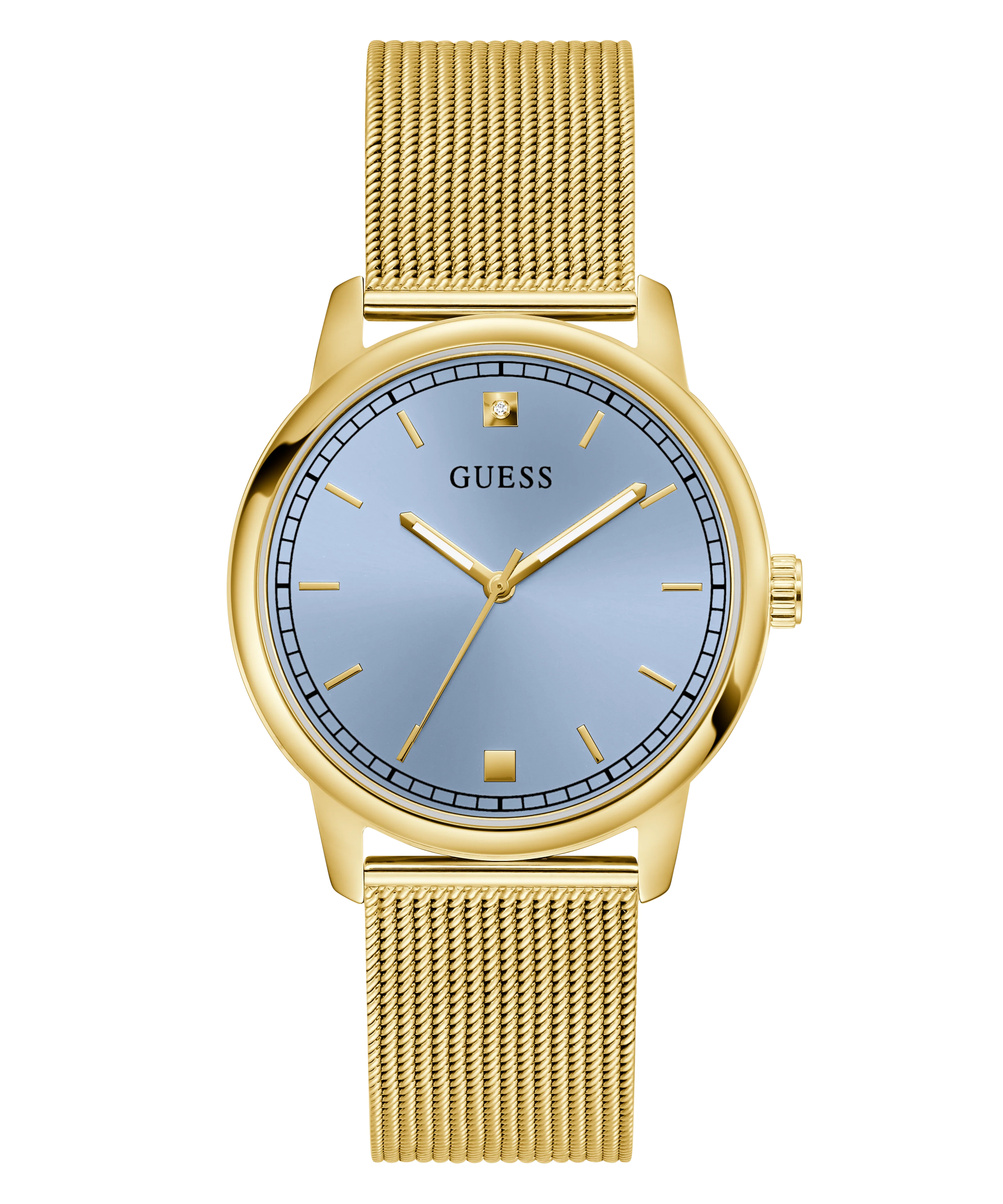 GUESS Mens Gold Tone Analog Watch - Image 3