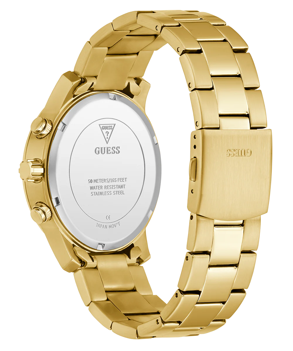 GUESS Mens Gold Tone Analog Watch - Image 7
