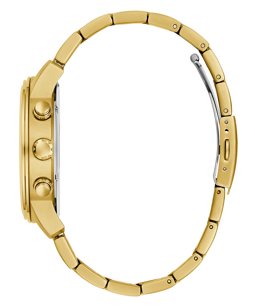 GUESS Mens Gold Tone Analog Watch - Image 8