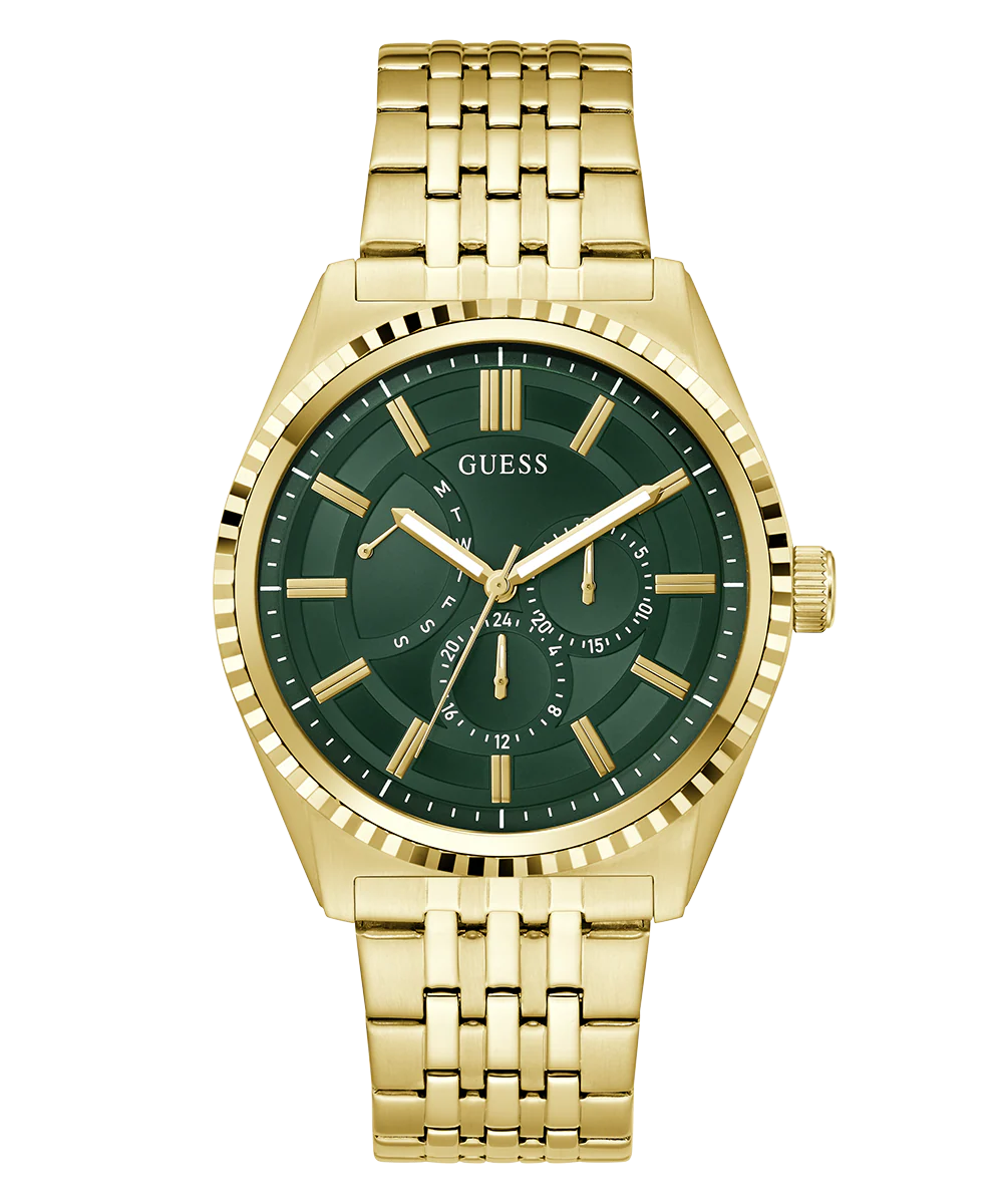 GUESS Mens Gold Tone Analog Watch - Image 4