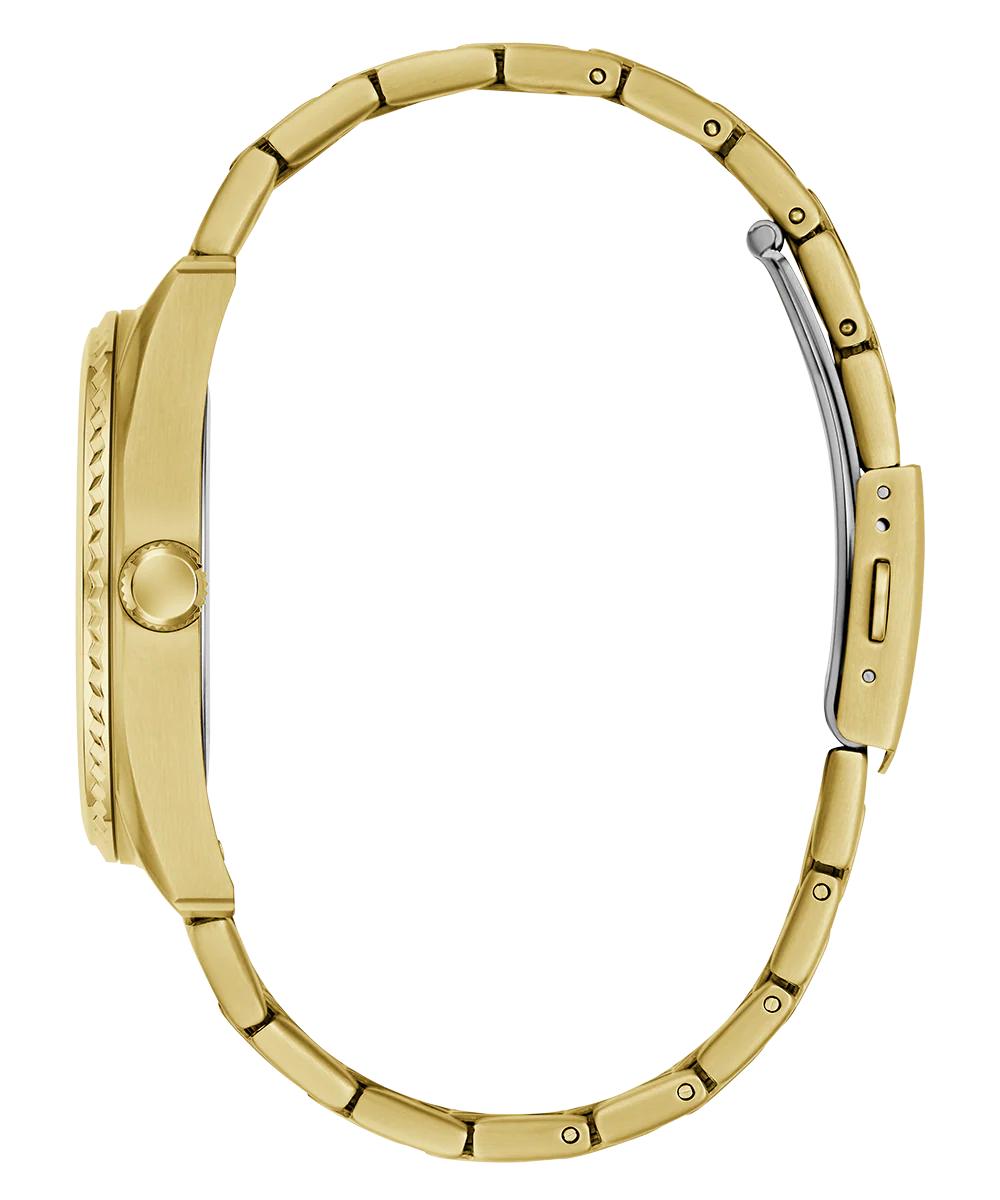 GUESS Mens Gold Tone Analog Watch - Image 8