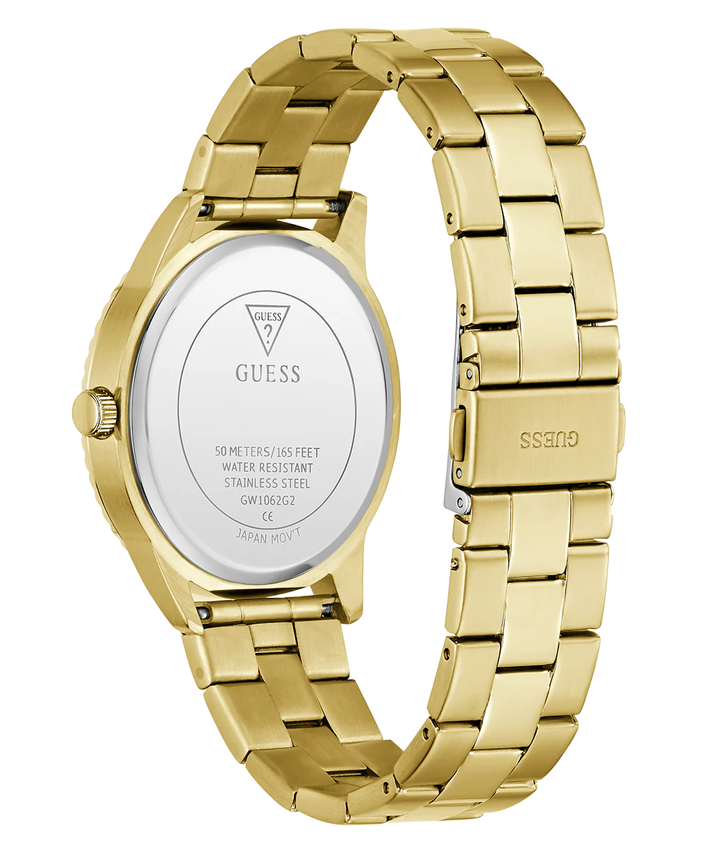 GUESS Mens Gold Tone Analog Watch - Image 6
