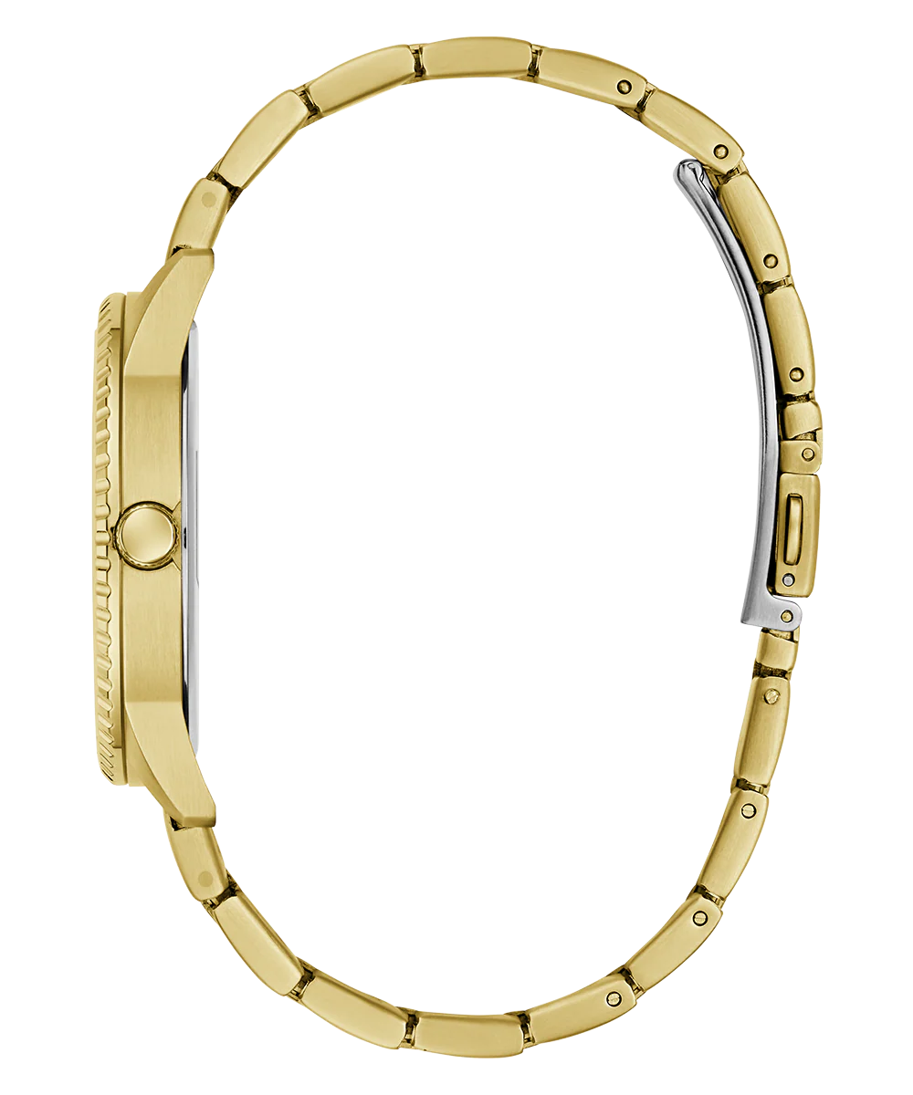 GUESS Mens Gold Tone Analog Watch - Image 7