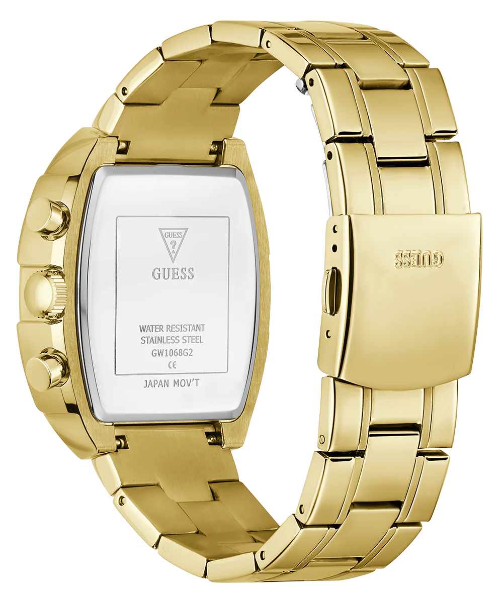 GUESS Mens Gold Tone Analog Watch - Image 7