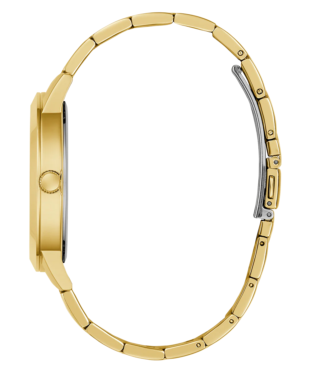 GUESS Mens Gold Tone Analog Watch - Image 3