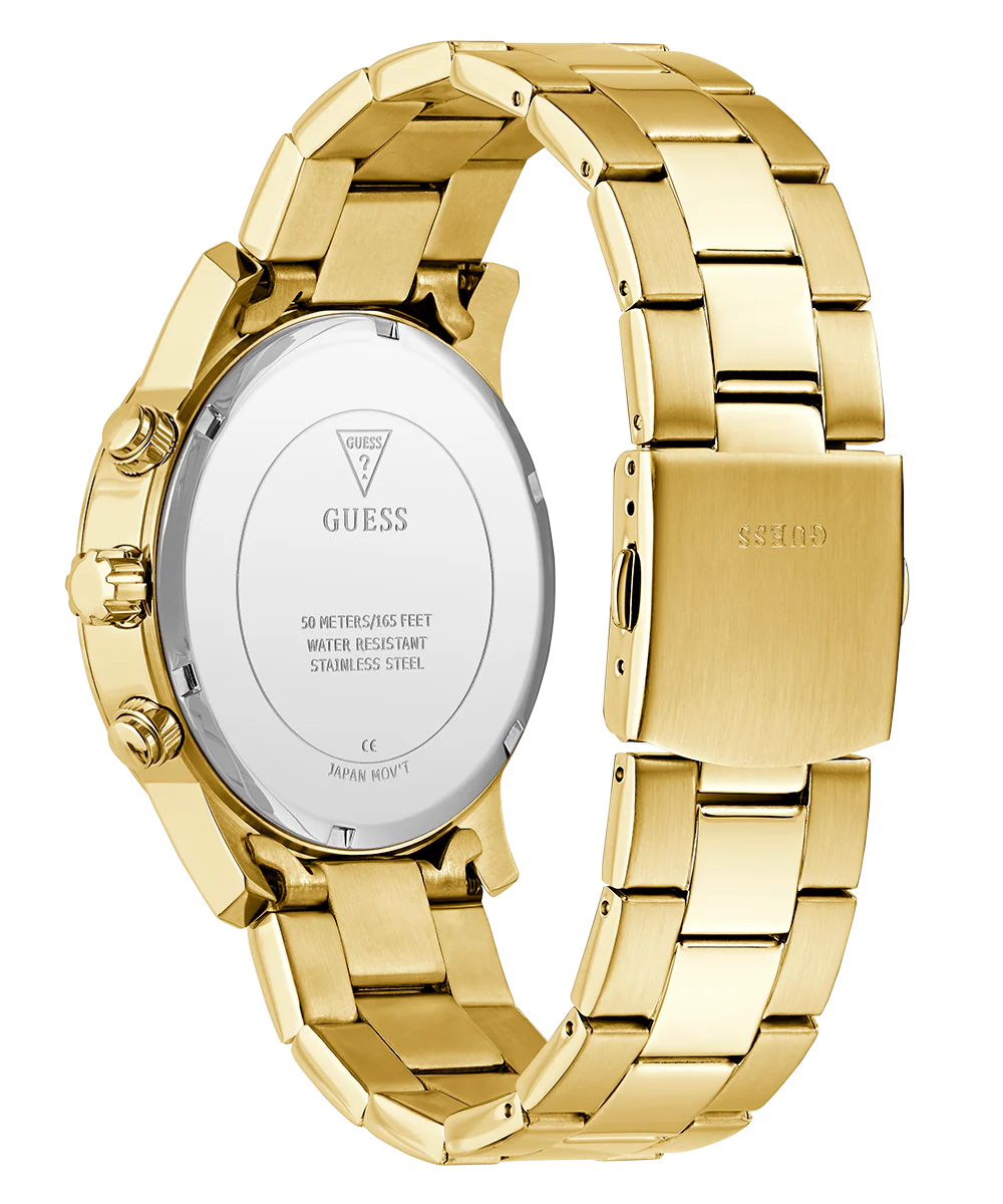 GUESS Mens Gold Tone Chronograph Watch - Image 6