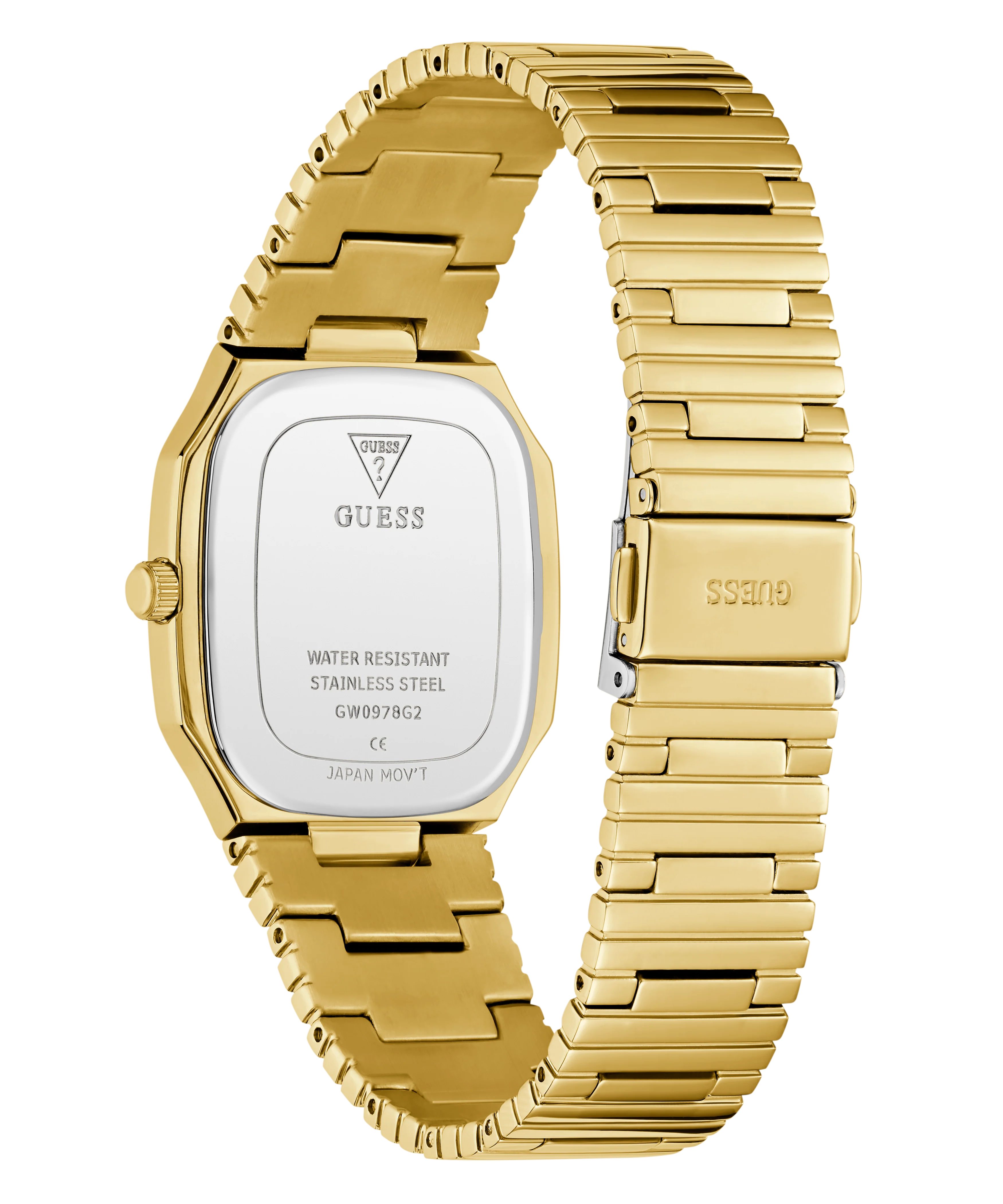 GUESS Mens Gold Tone Date Watch - Image 7