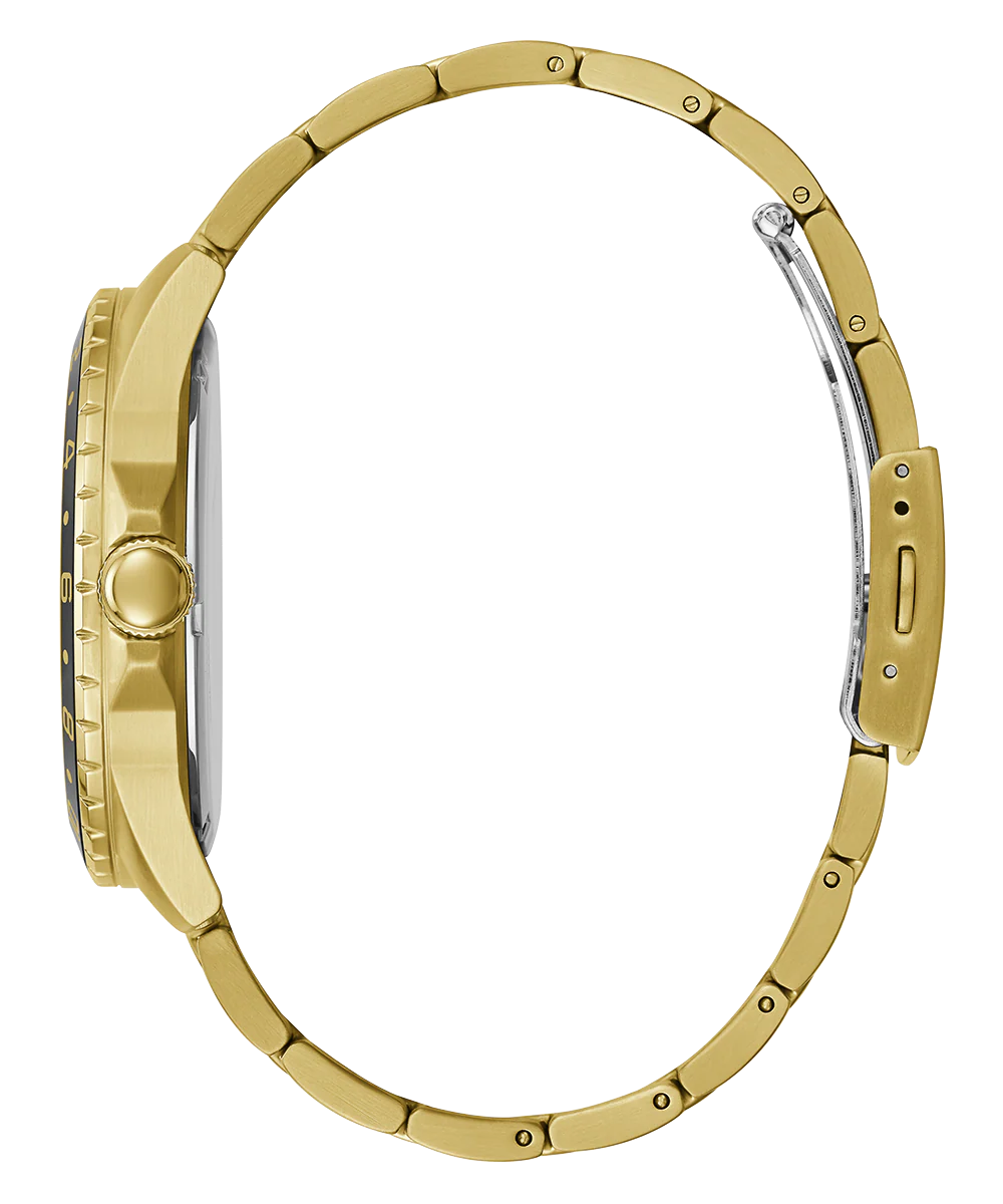 GUESS Mens Gold Tone Day/Date Watch - Image 7
